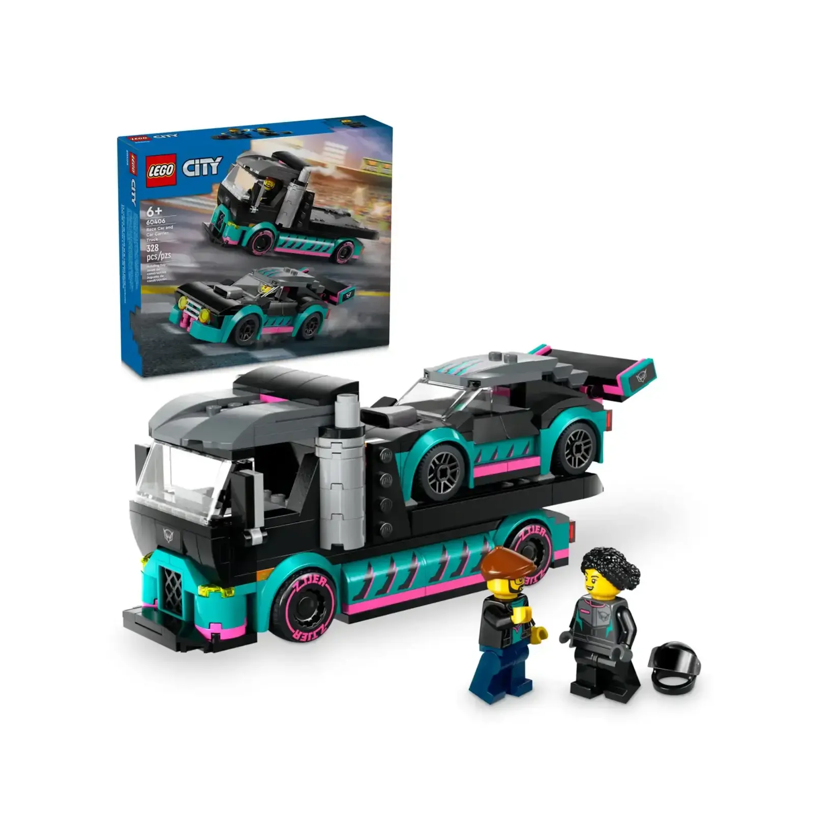 LEGO LEGO City Race Car and Car Carrier Truck (60406)