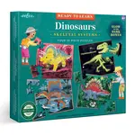 Eeboo Dinosaurs: Ready-to-Learn 36-Piece Jigsaw Puzzles (4 Puzzle Set)