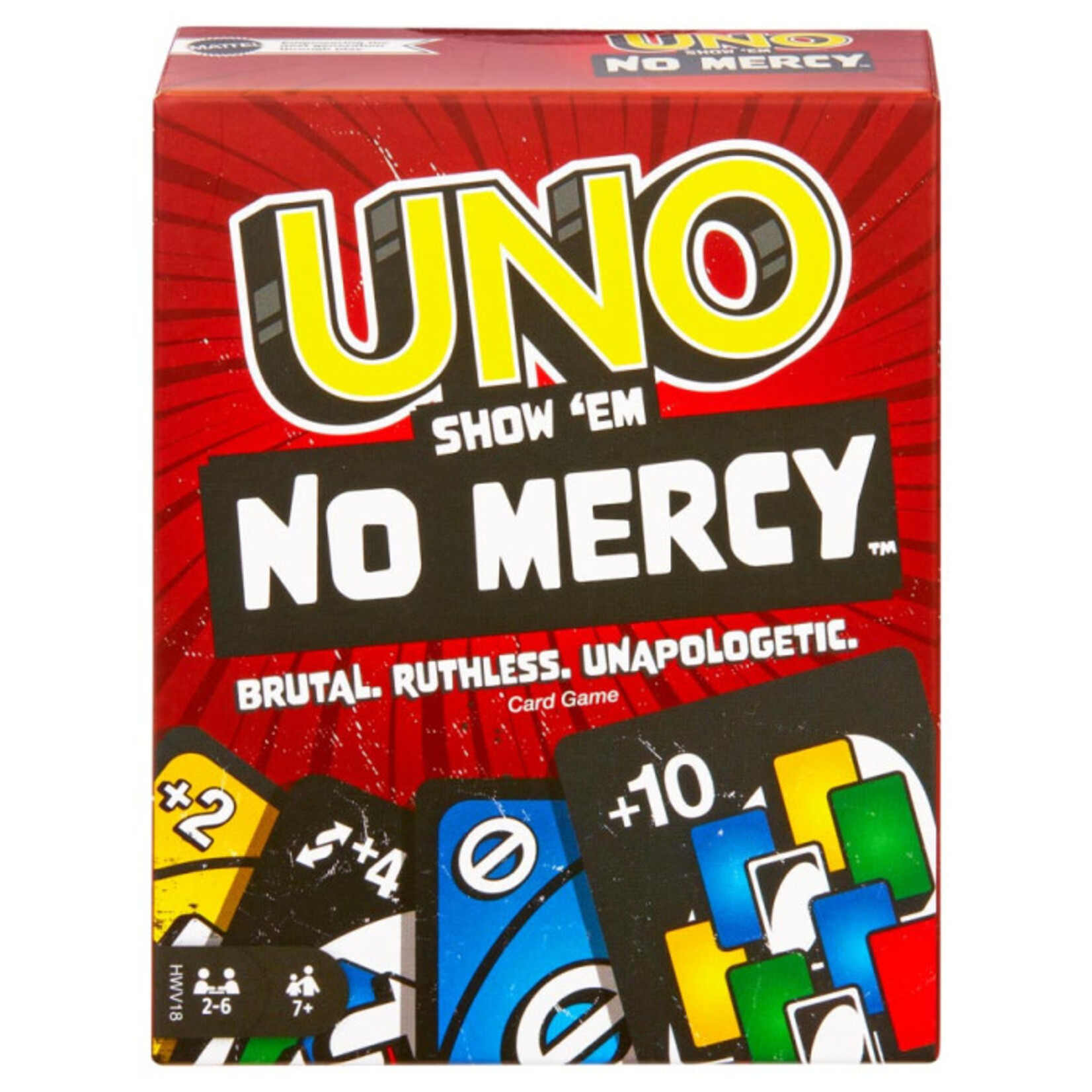 Mattel UNO: Show 'Em No Mercy – Brutal, Ruthless, Unapologetic
