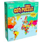 Geotoys GeoPuzzle: World, 68-Piece Floor Jigsaw Puzzle