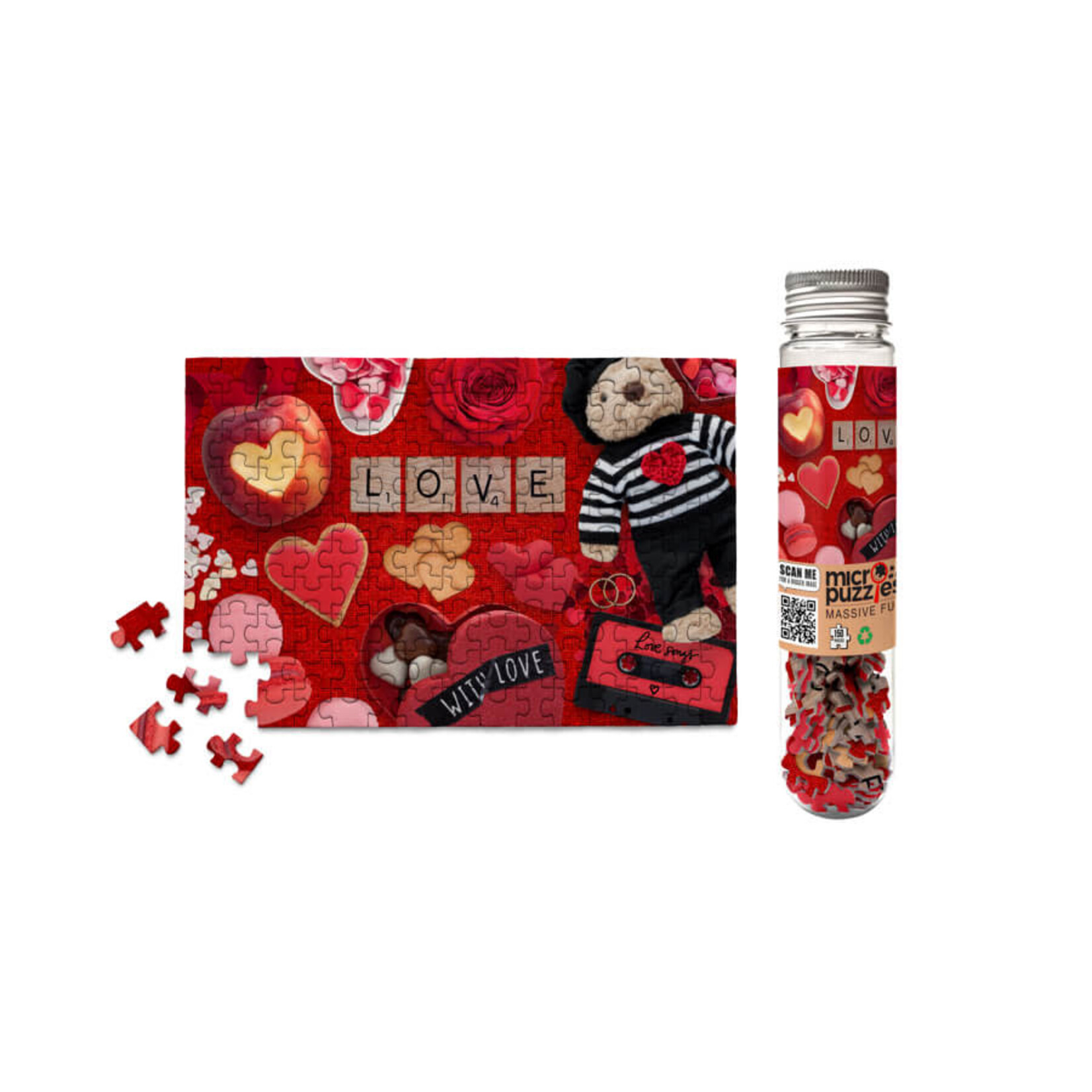 Micro Puzzles Valentine's Day Romance, 150-Piece Mini Jigsaw Puzzle