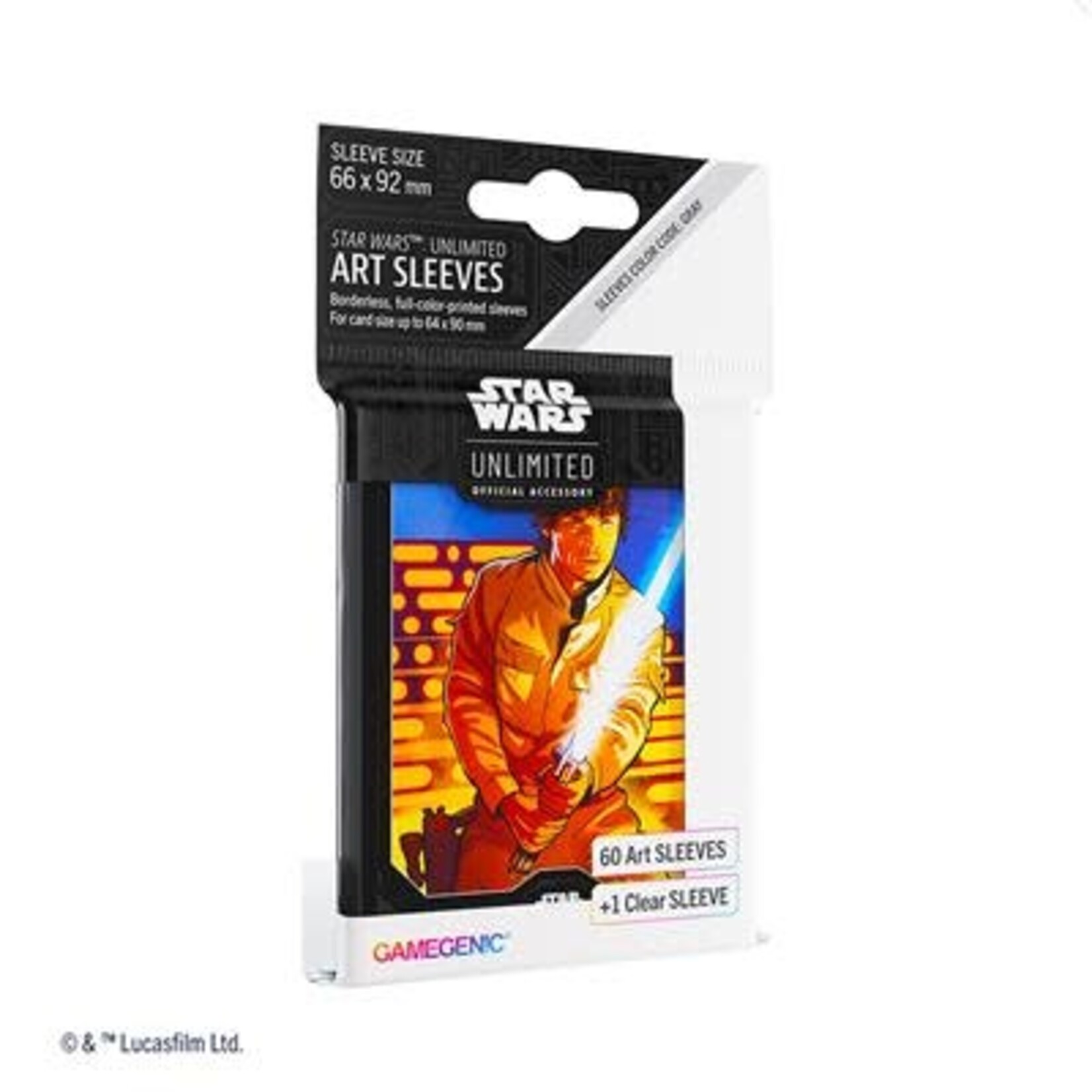 Gamegenic Card Sleeves – Star Wars: Unlimited Art Sleeves (61 Count) Luke Skywalker