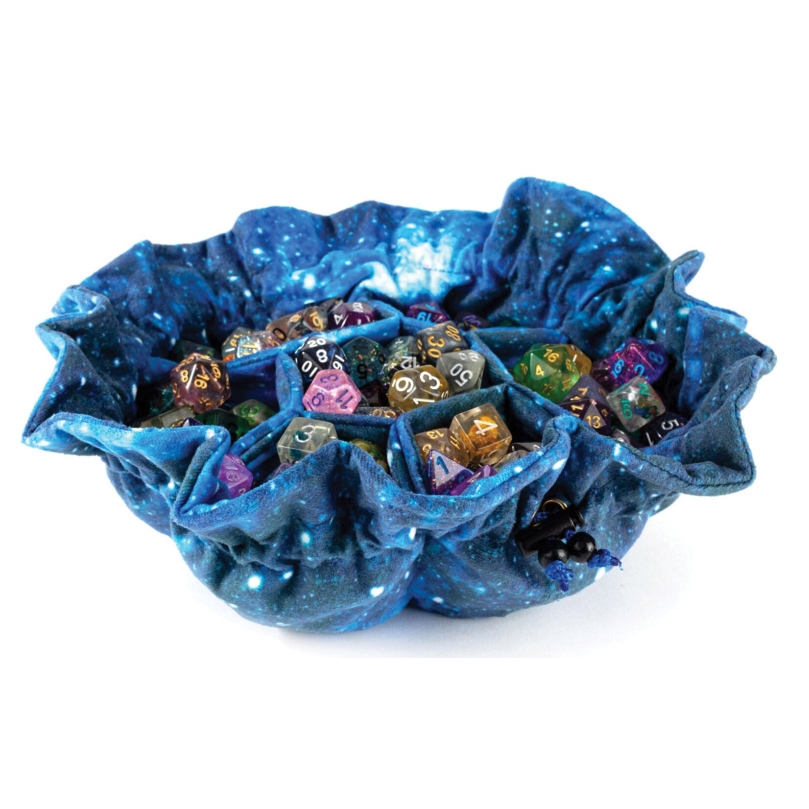 Metallic Dice Games Dice Bag: Galaxy (Velvet, with Pockets)