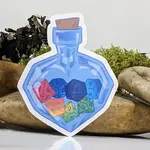 Mimic Gaming Co Sticker: Polyhedral Dice Potion (2.5")