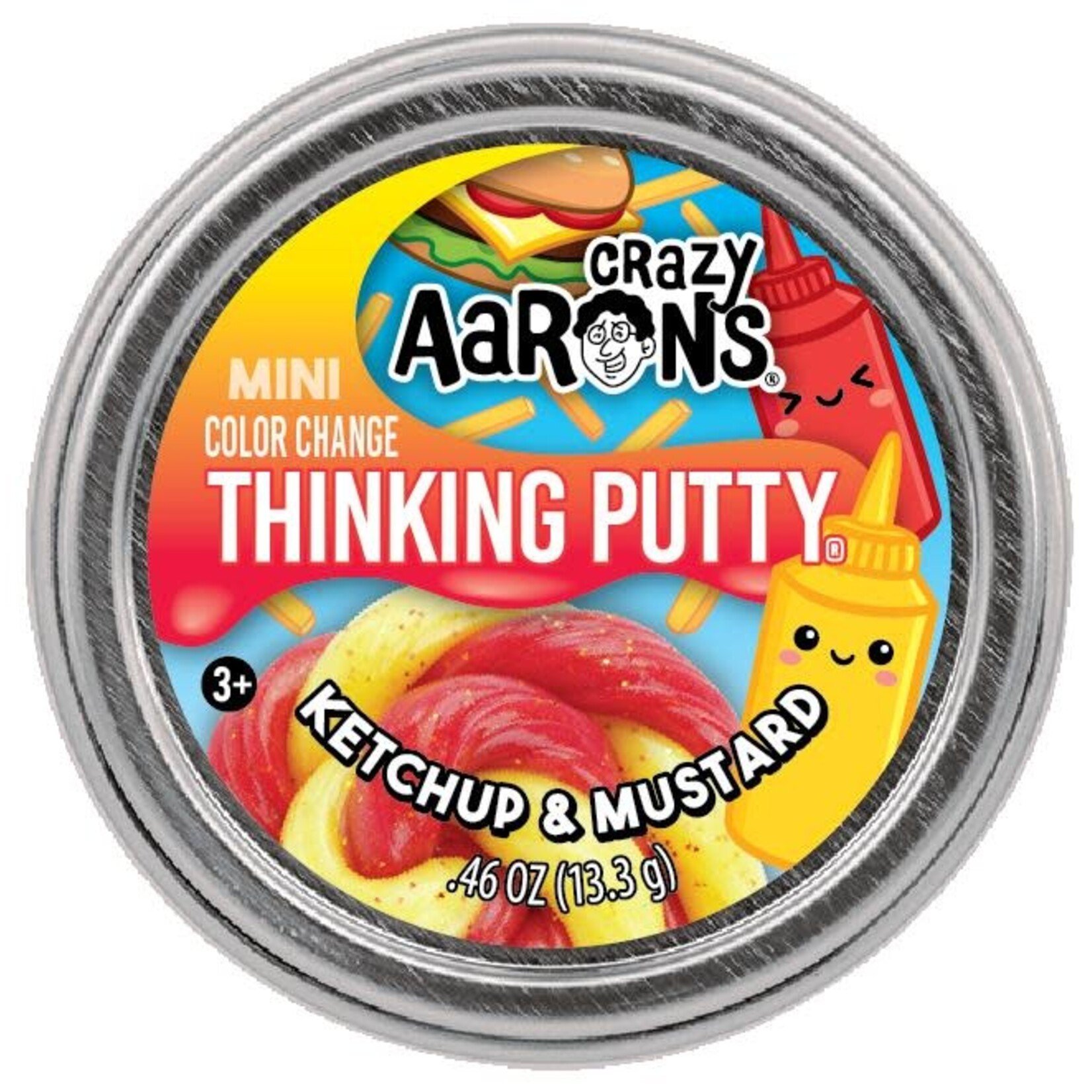 Crazy Aarons Crazy Aaron's Thinking Putty® – Ketchup and Mustard (2")