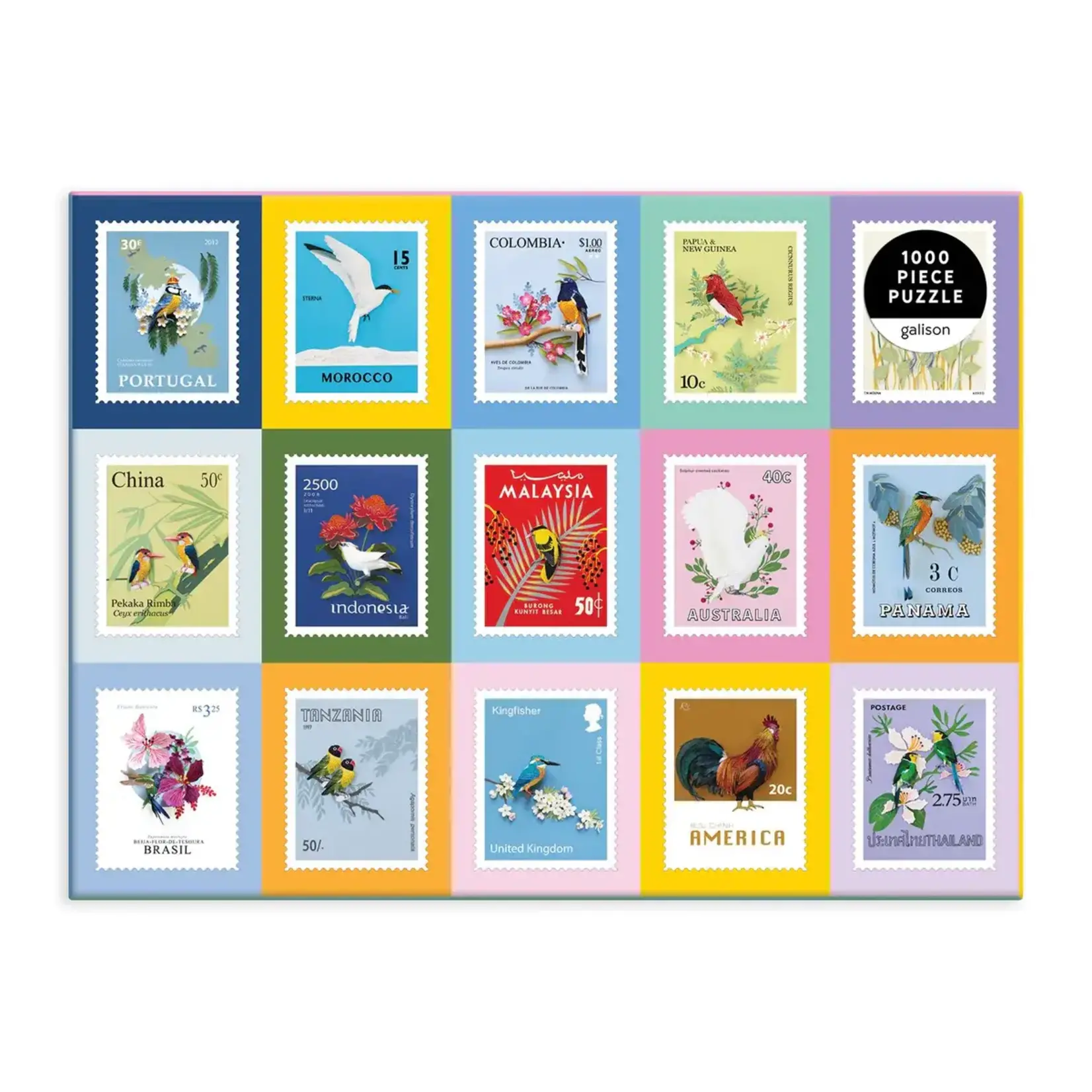 Galison Birds of the World by Diana Belt Herrera, 1000-Piece Jigsaw Puzzle
