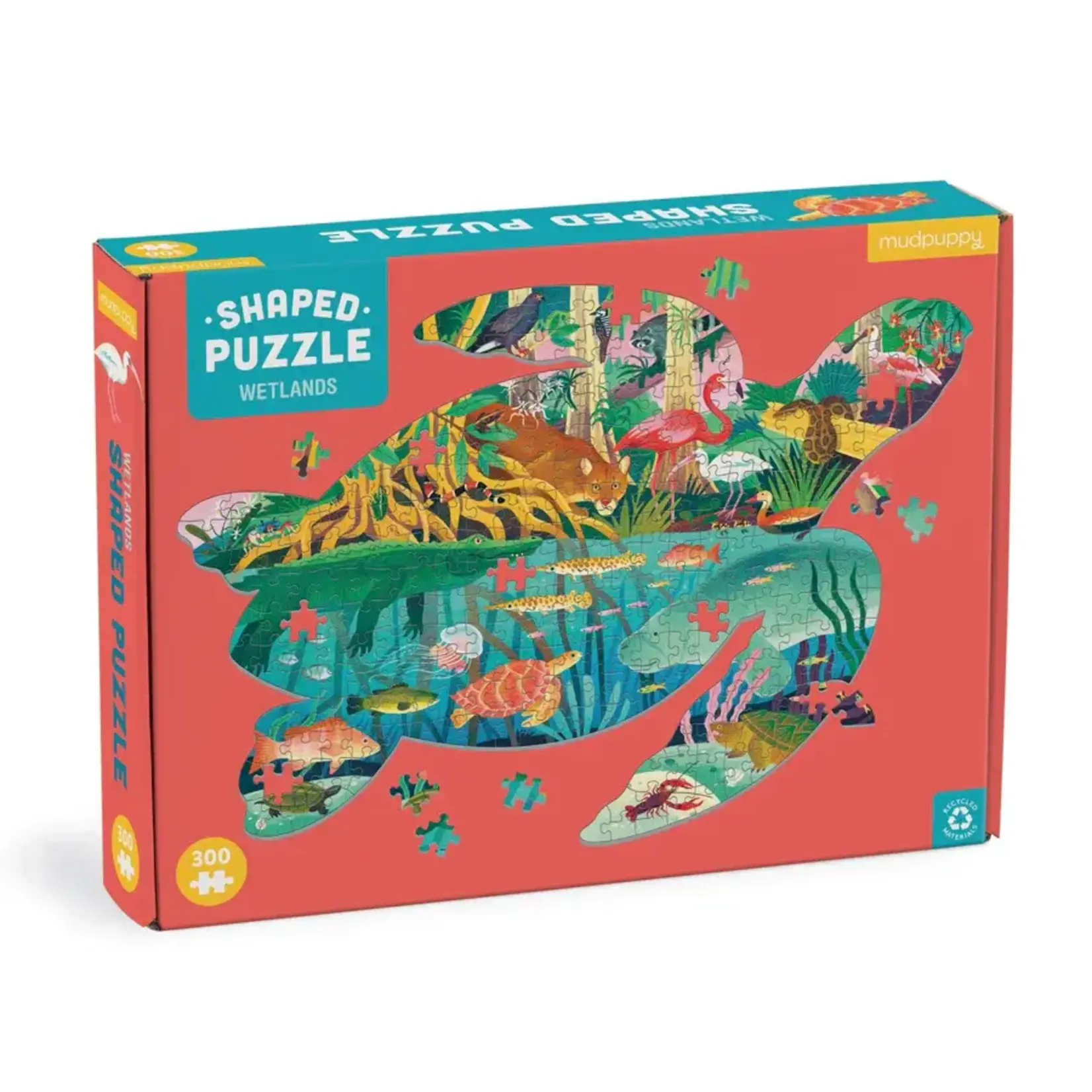 Mudpuppy Wetlands, 300-Piece Jigsaw Puzzle (Shaped)