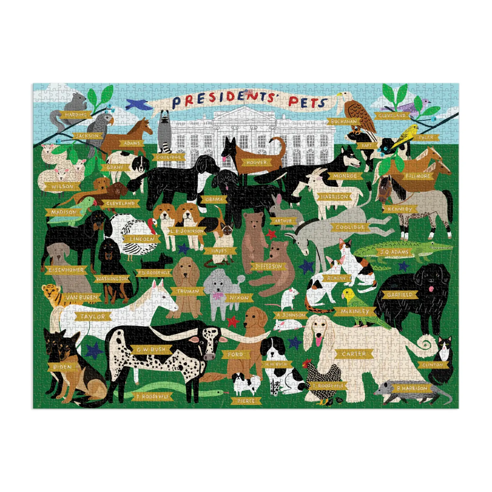 Hachette Presidents' Pets, 2000-Piece Jigsaw Puzzle
