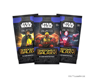 shadows of the galaxy star wars unlimited booster box Personal Break Player Starter set includes two fully assembled Star Wars Unlimited Packs -
