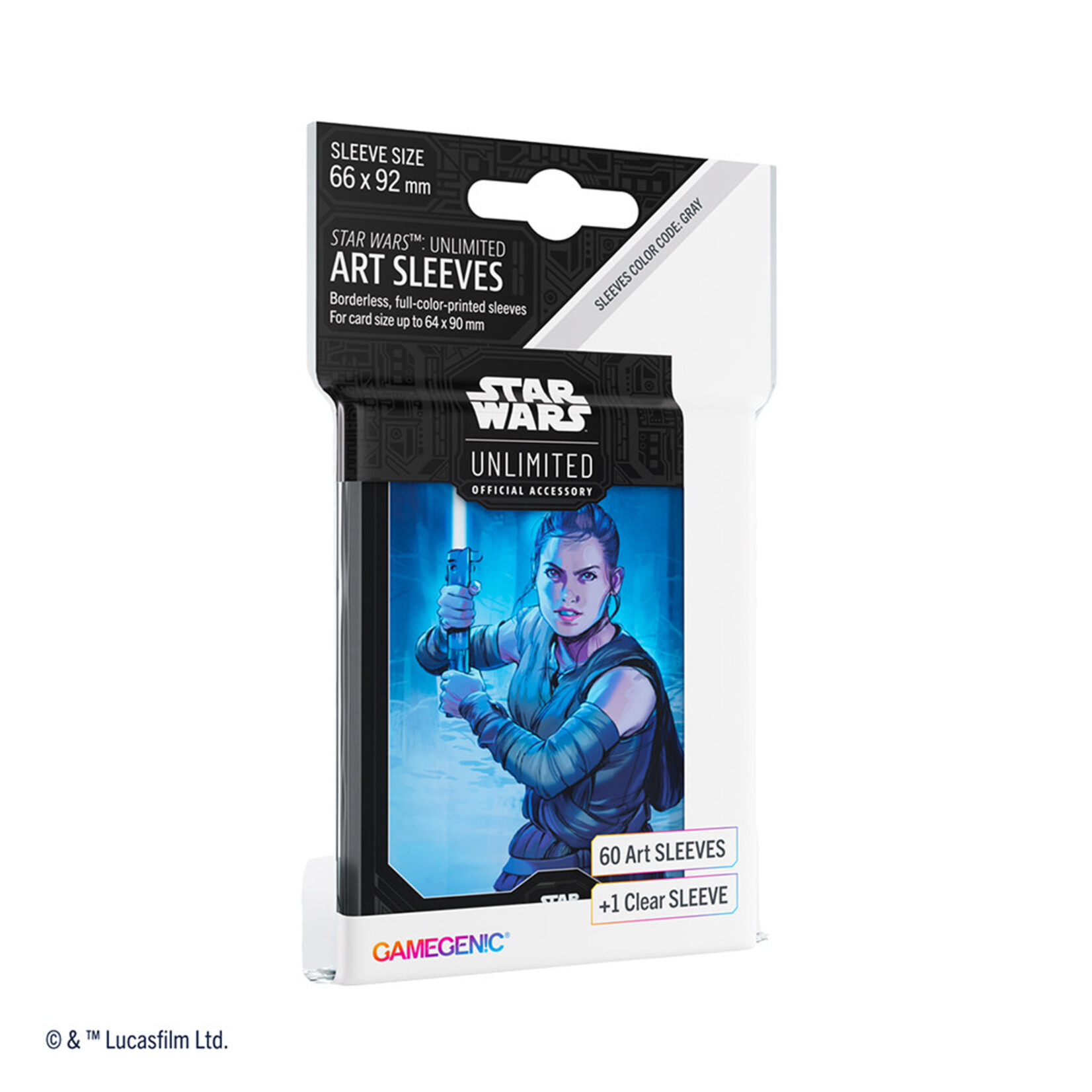 Gamegenic Card Sleeves: Star Wars: Unlimited Art Sleeves – Rey (61 Count)