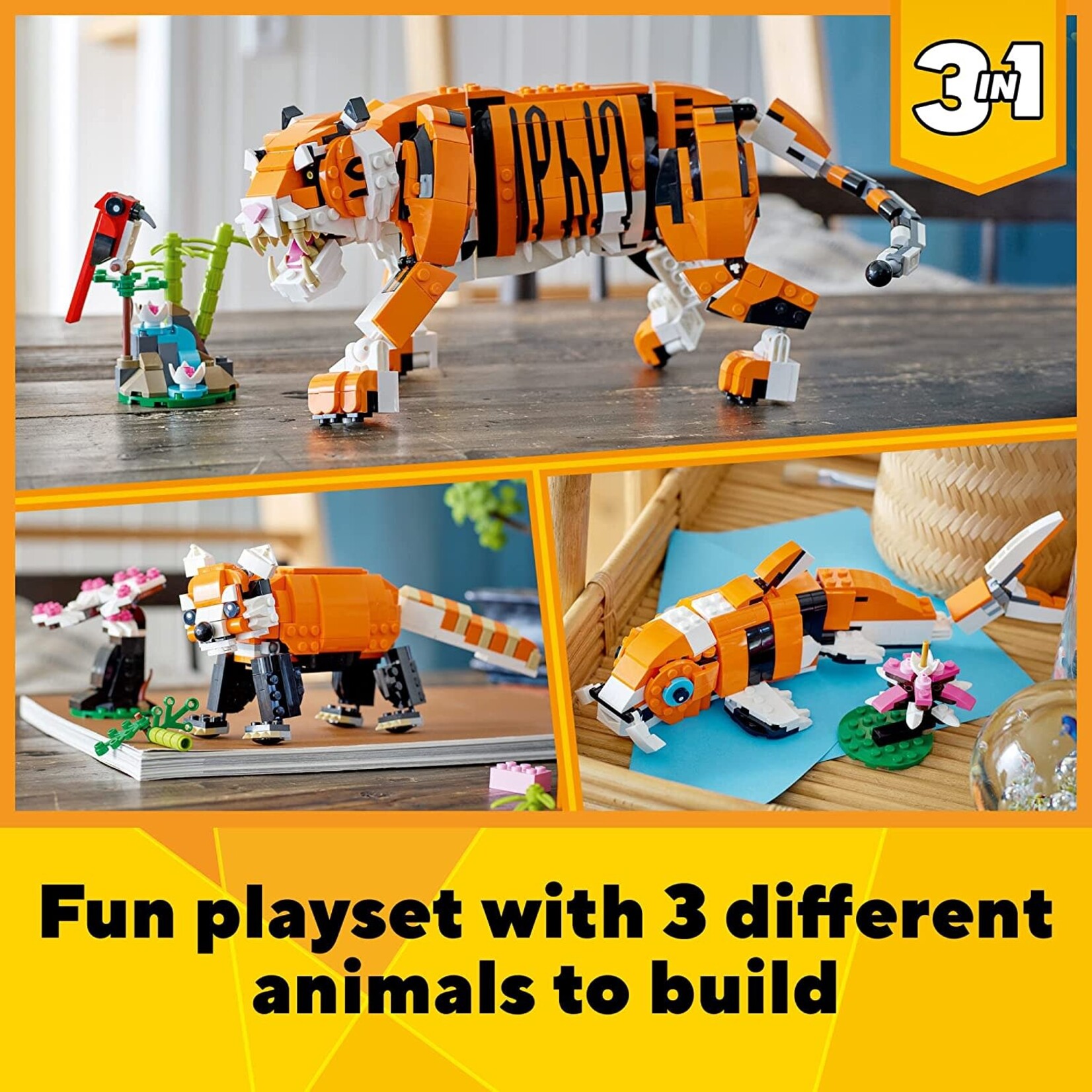 LEGO LEGO Creator Majestic Tiger (3-in-1) (31129)