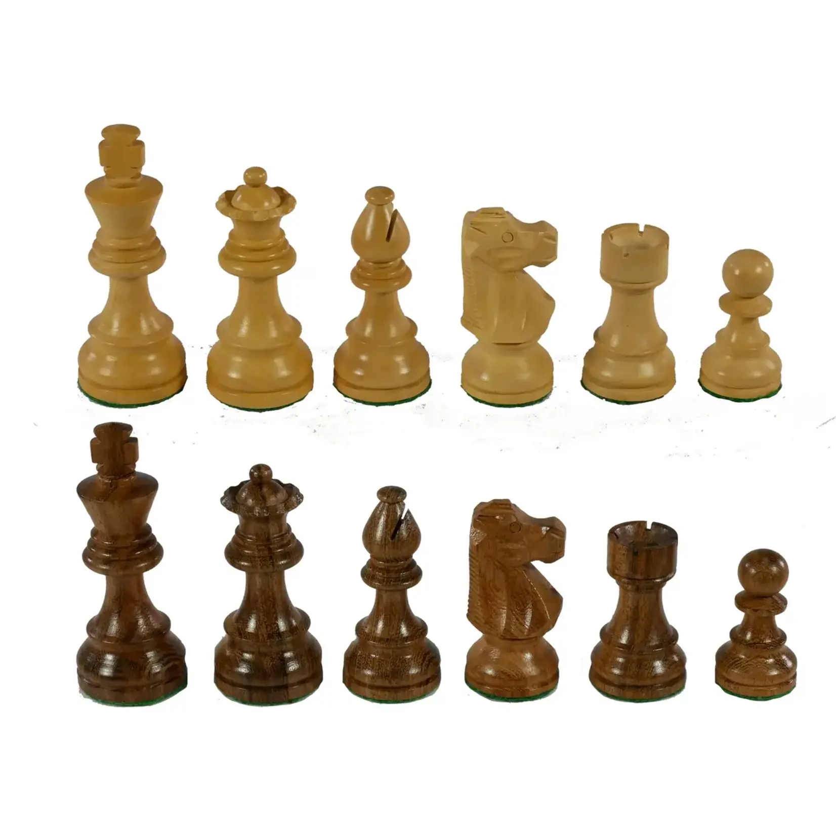 Worldwise Imports Chess Pieces: French Style (Kikkerwood/Boxwood;  3.5" King)