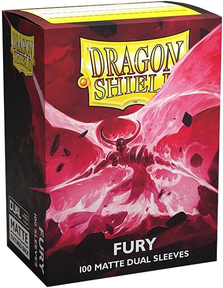 Card Sleeves: Dual Matte – Fury (100 Count) - Labyrinth Games