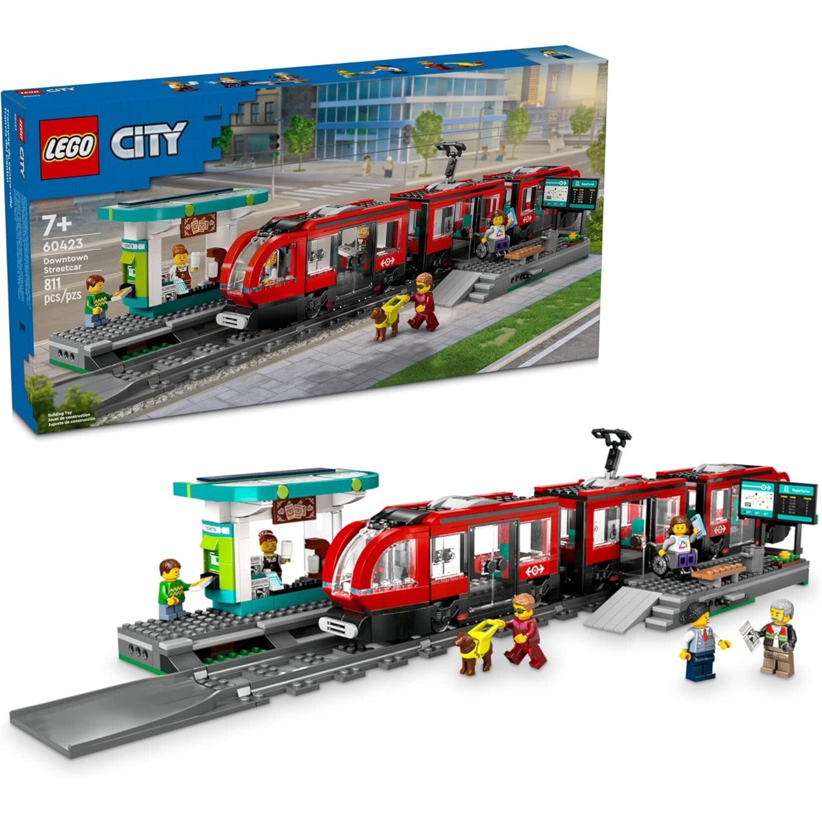 LEGO LEGO City Downtown Streetcar and Station (60423)