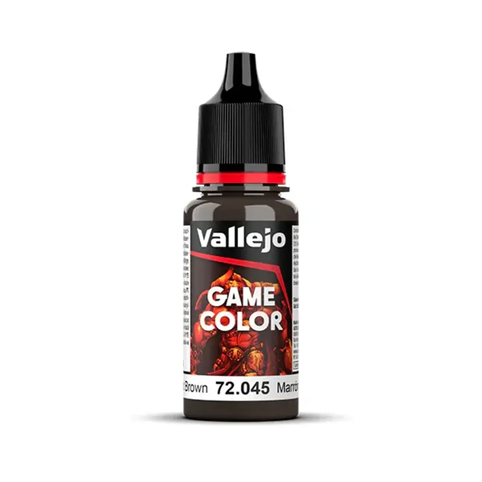 Vallejo Vallejo Game Color Paint: Charred Brown 72.045
