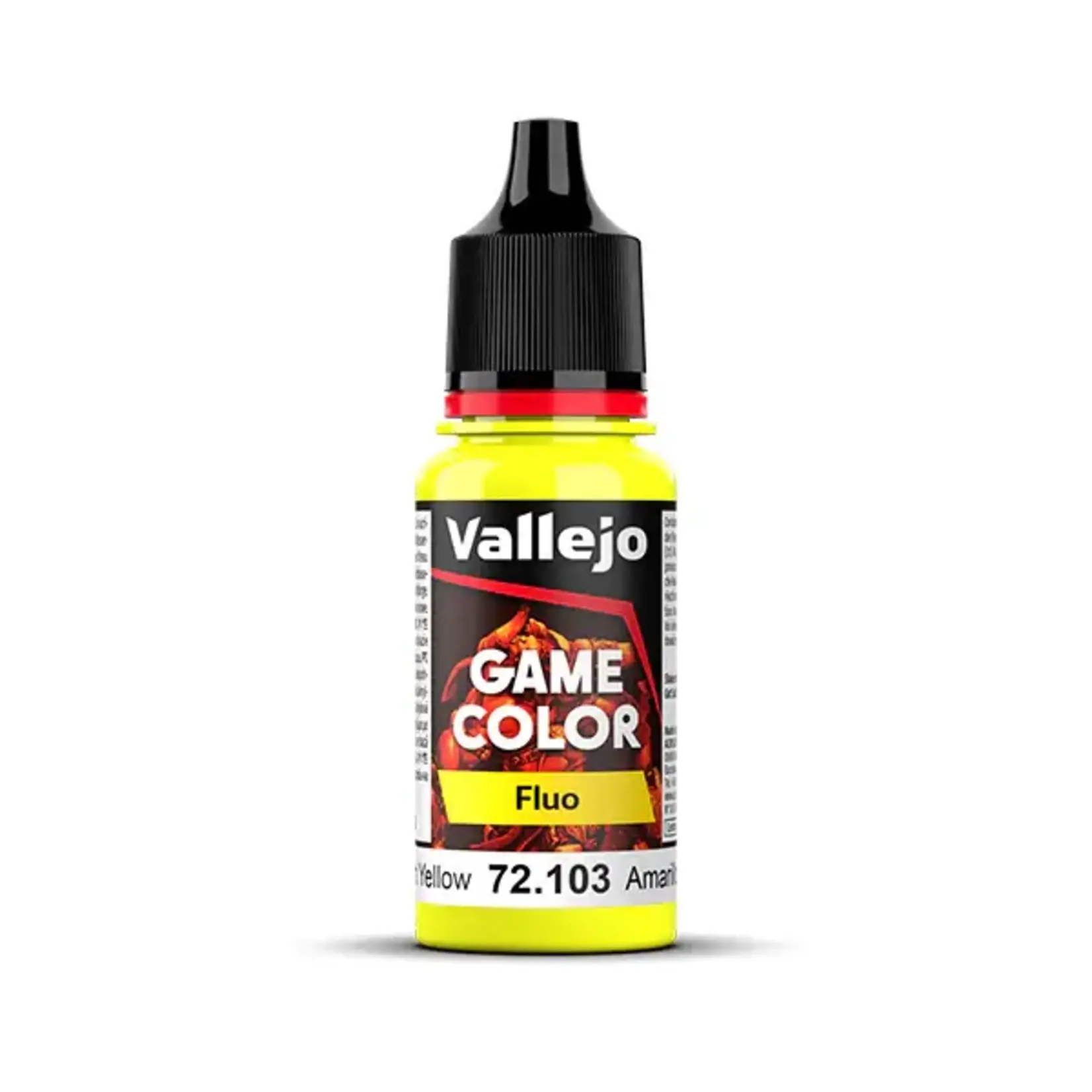 Vallejo Vallejo Game Color Paint: Fluorescent Yellow 72.103