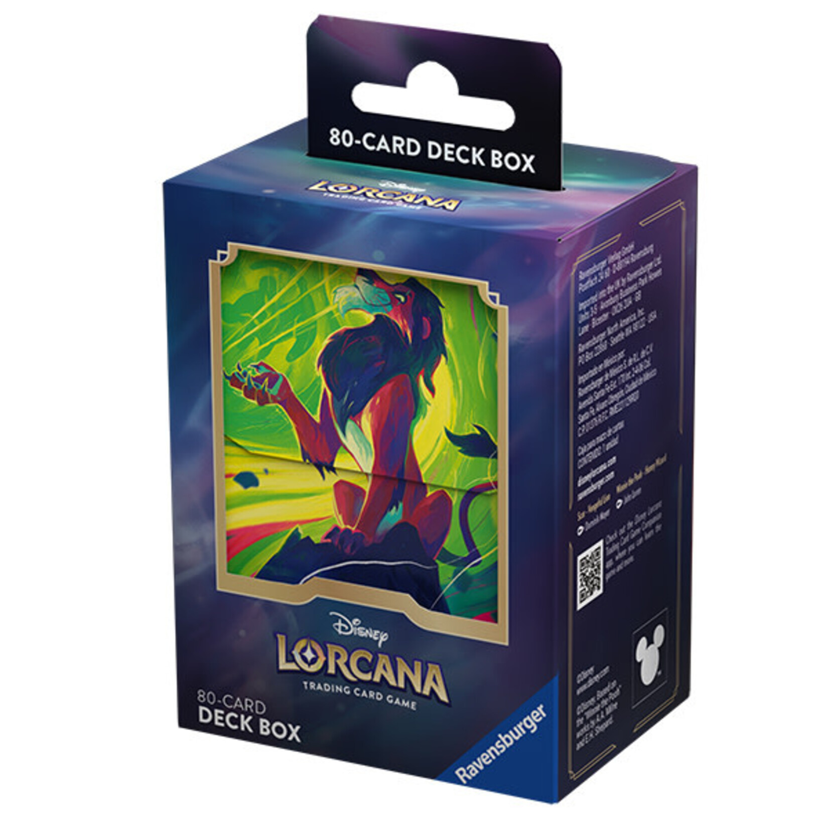 Ravensburger Deck Box: Disney Lorcana – Azurite Sea - Scar, Vengeful Lion