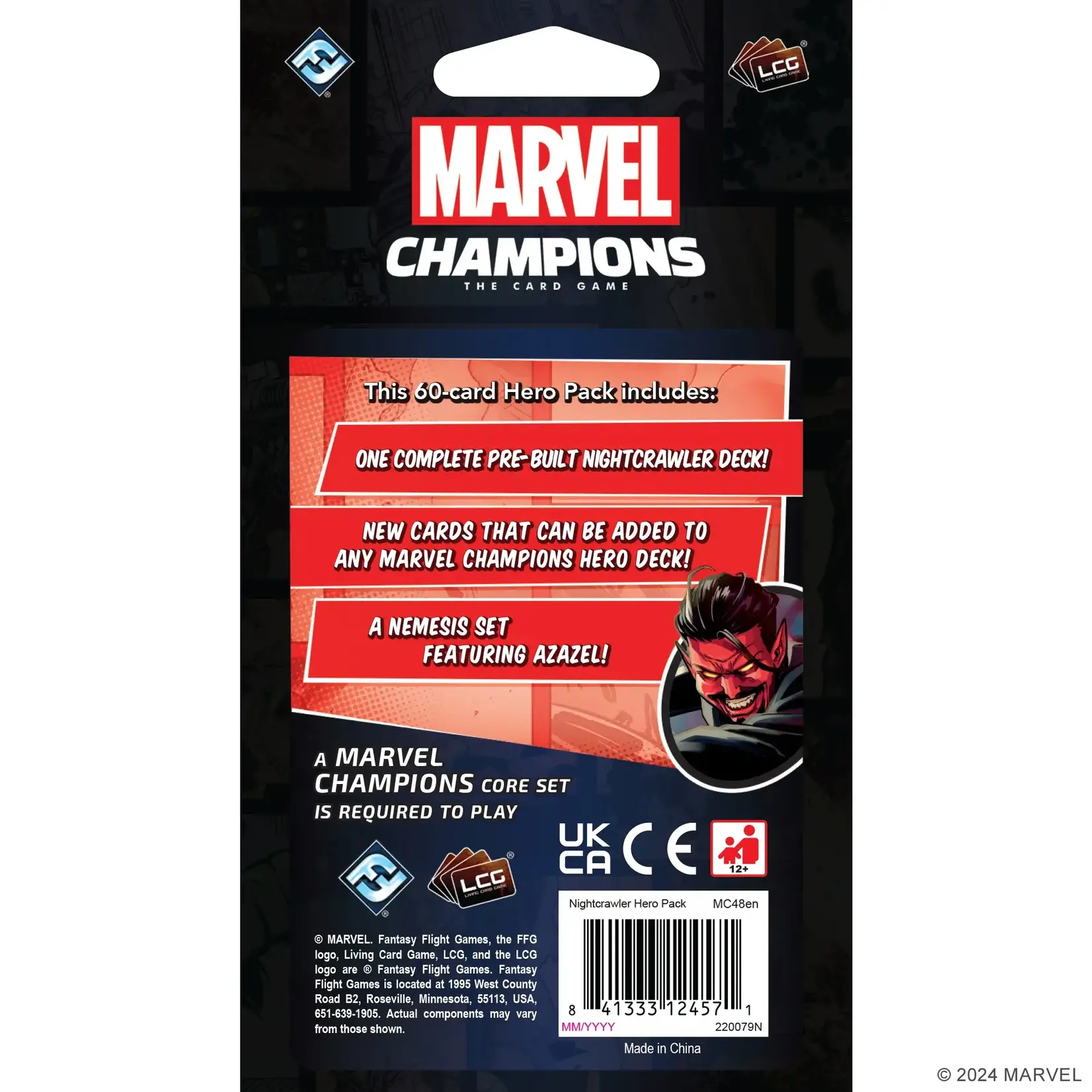 Fantasy Flight Games Marvel Champions LCG: Nightcrawler Hero Pack (Expansion)