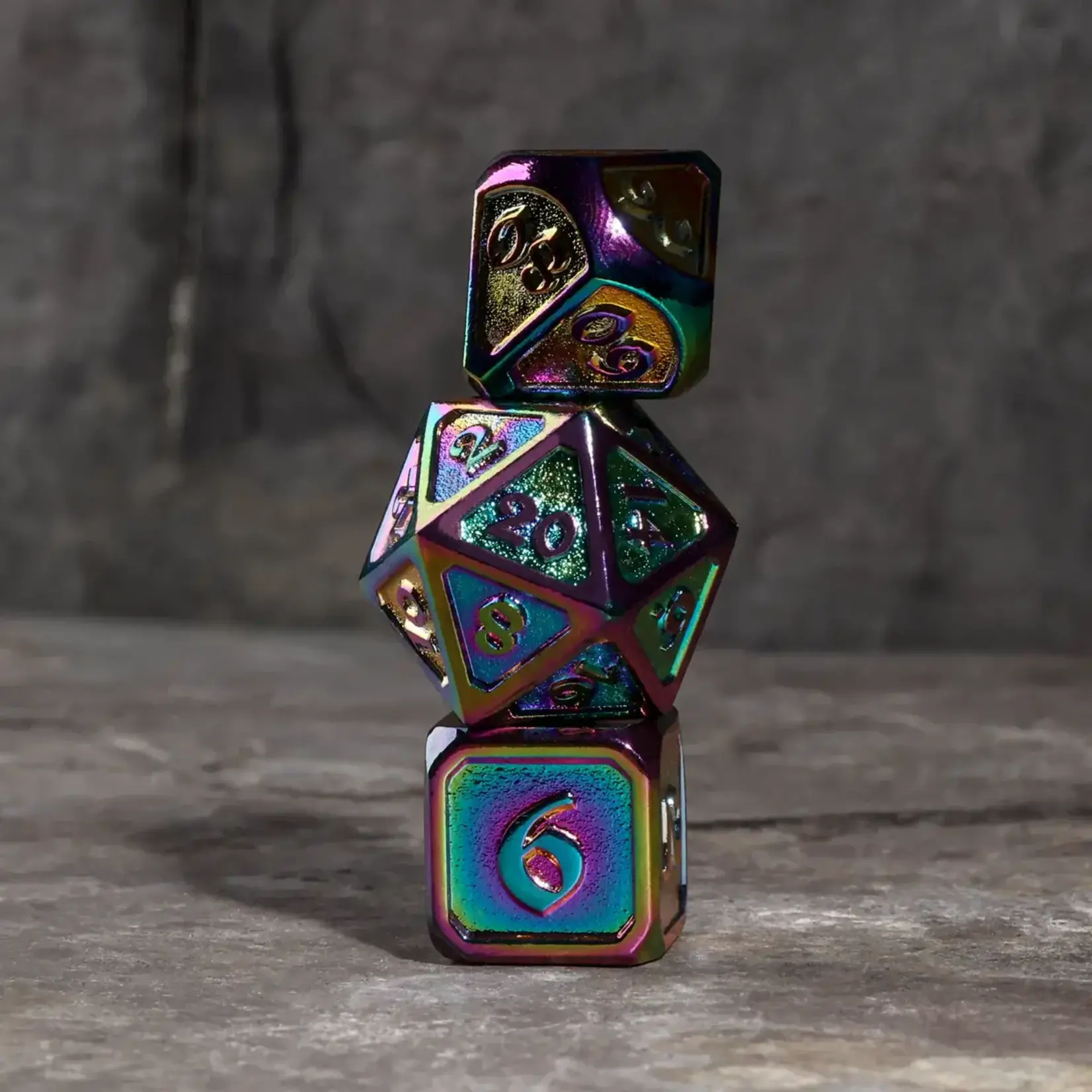 Die Hard Dice 7-Piece Dice Set: Mythica Scorched Rainbow