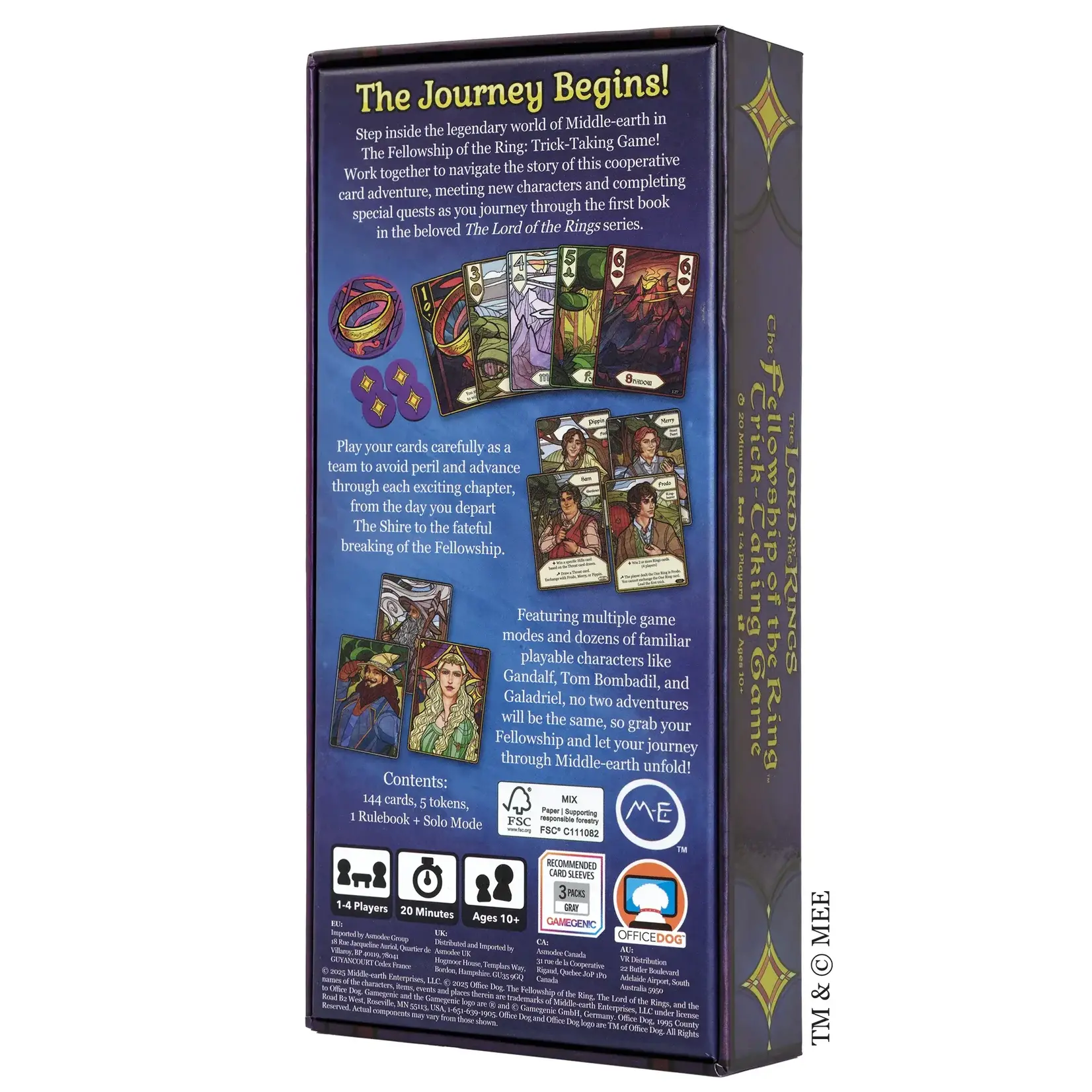 Office Dog The Lord of the Rings Fellowship of the Ring: Trick-Taking Game