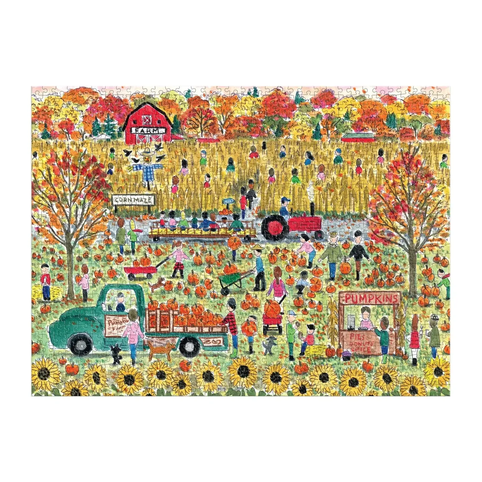 Galison Pumpkin Patch by Michael Storrings, 1000-Piece Jigsaw Puzzle