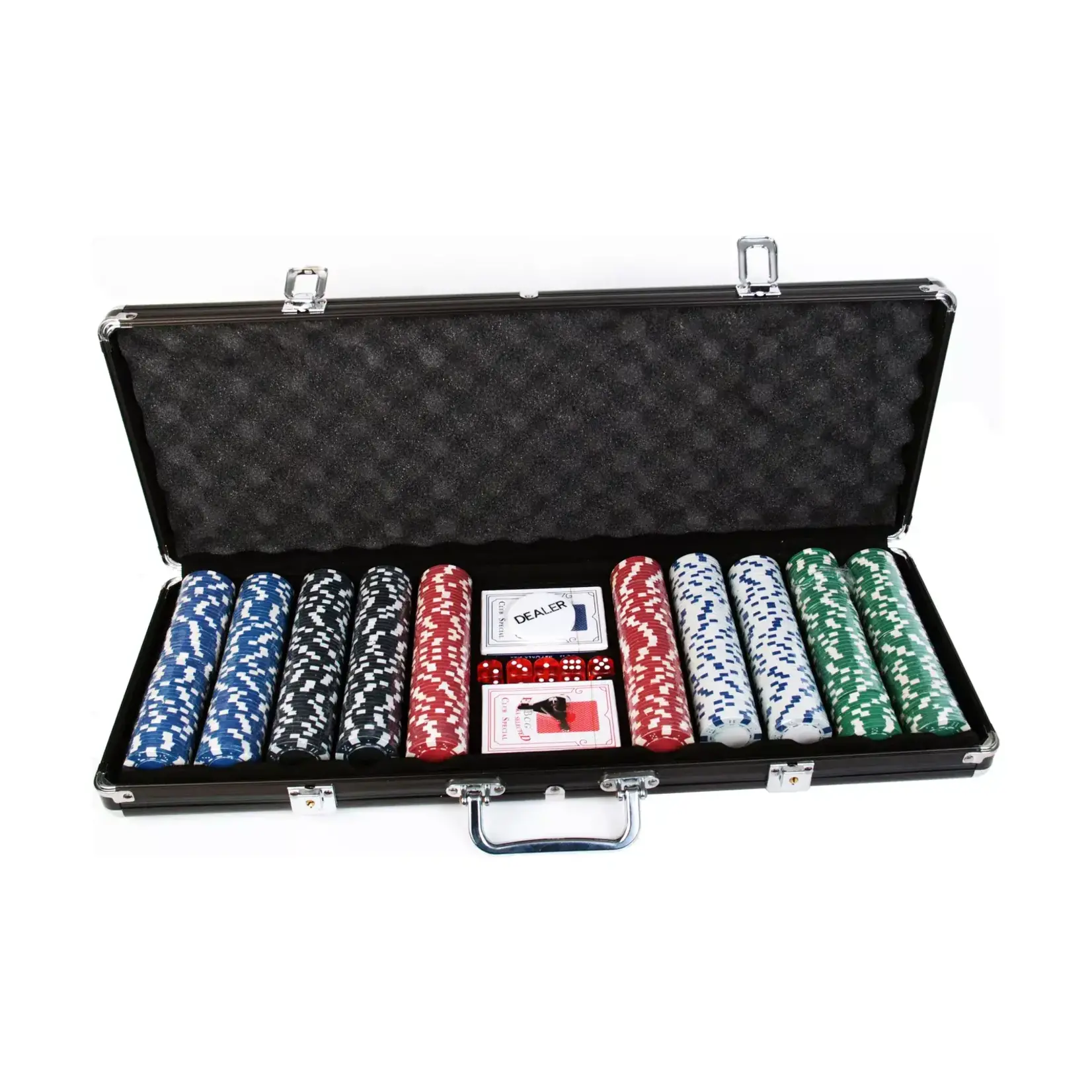 John Hansen 500-Chip Poker Game Set (with Case)