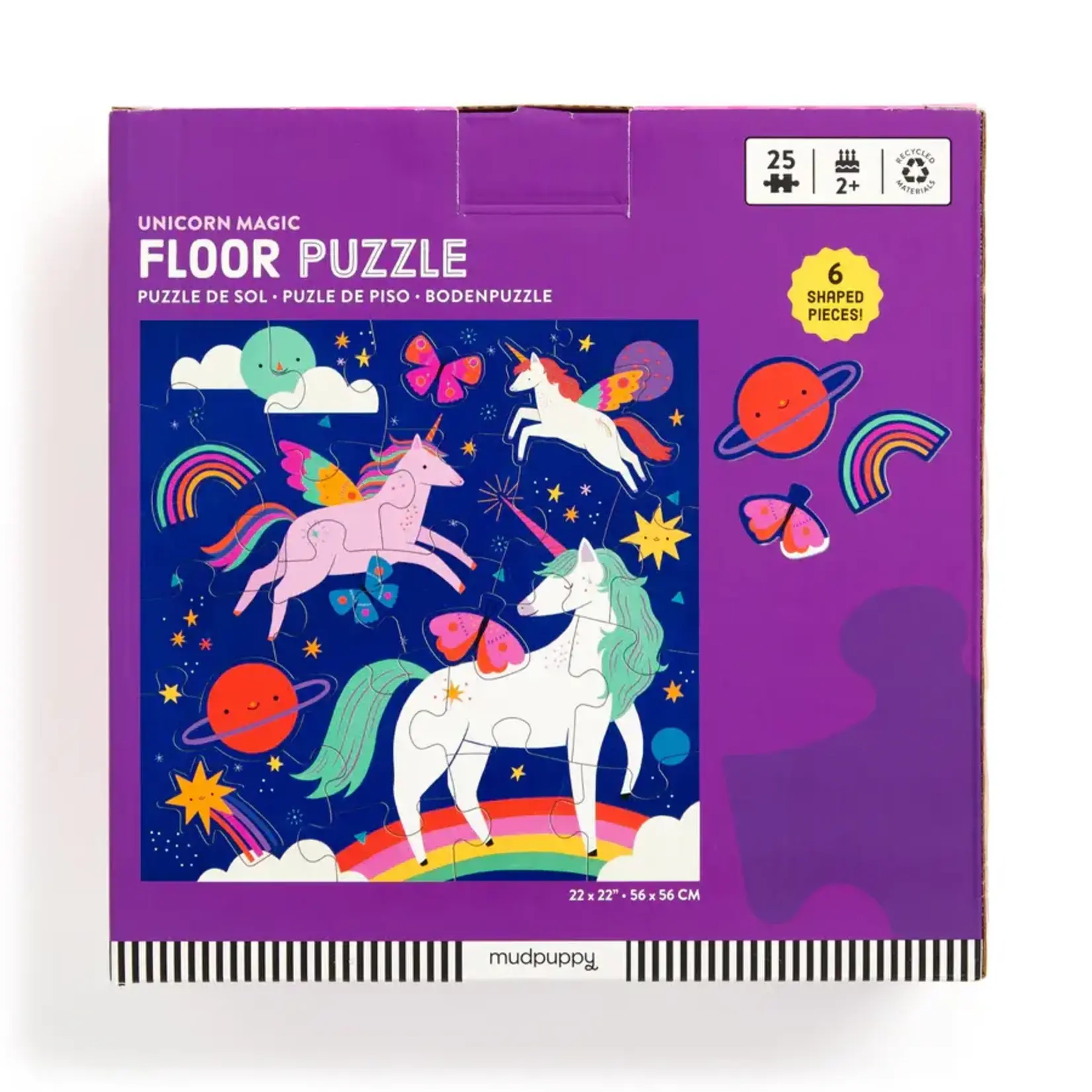 Mudpuppy Unicorn Magic Floor Puzzle, 25-Piece Jigsaw Puzzle