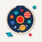 Hachette Multi-Language Solar System Wooden Tray Puzzle 