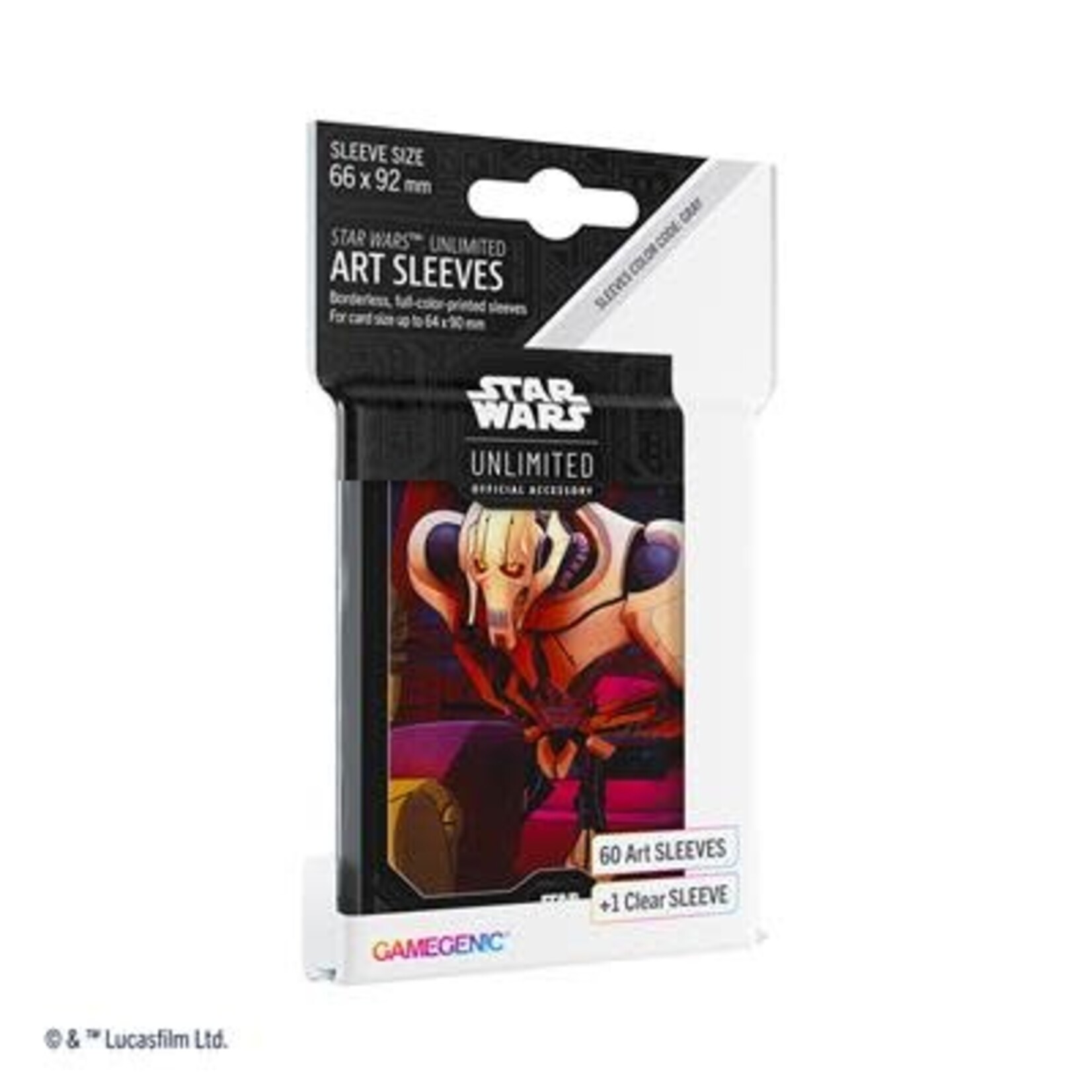 Gamegenic Card Sleeves: Star Wars: Unlimited Art Sleeves General Grievious (61 Count)