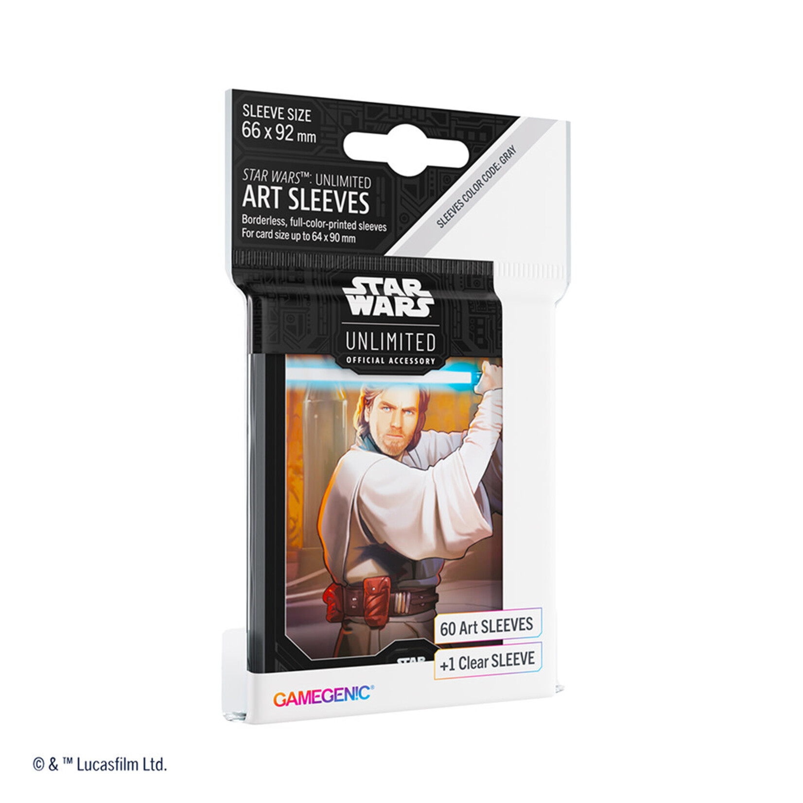 Gamegenic Card Sleeves: Star Wars: Unlimited Art Sleeves Obi-Wan (61 Count)