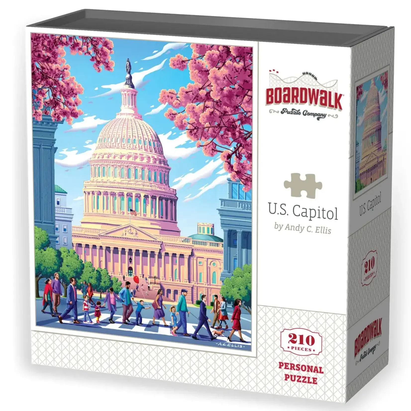 Boardwalk Puzzle Company U.S. Capitol by Andy C. Ellis, 210-Piece Personal Jigsaw Puzzle