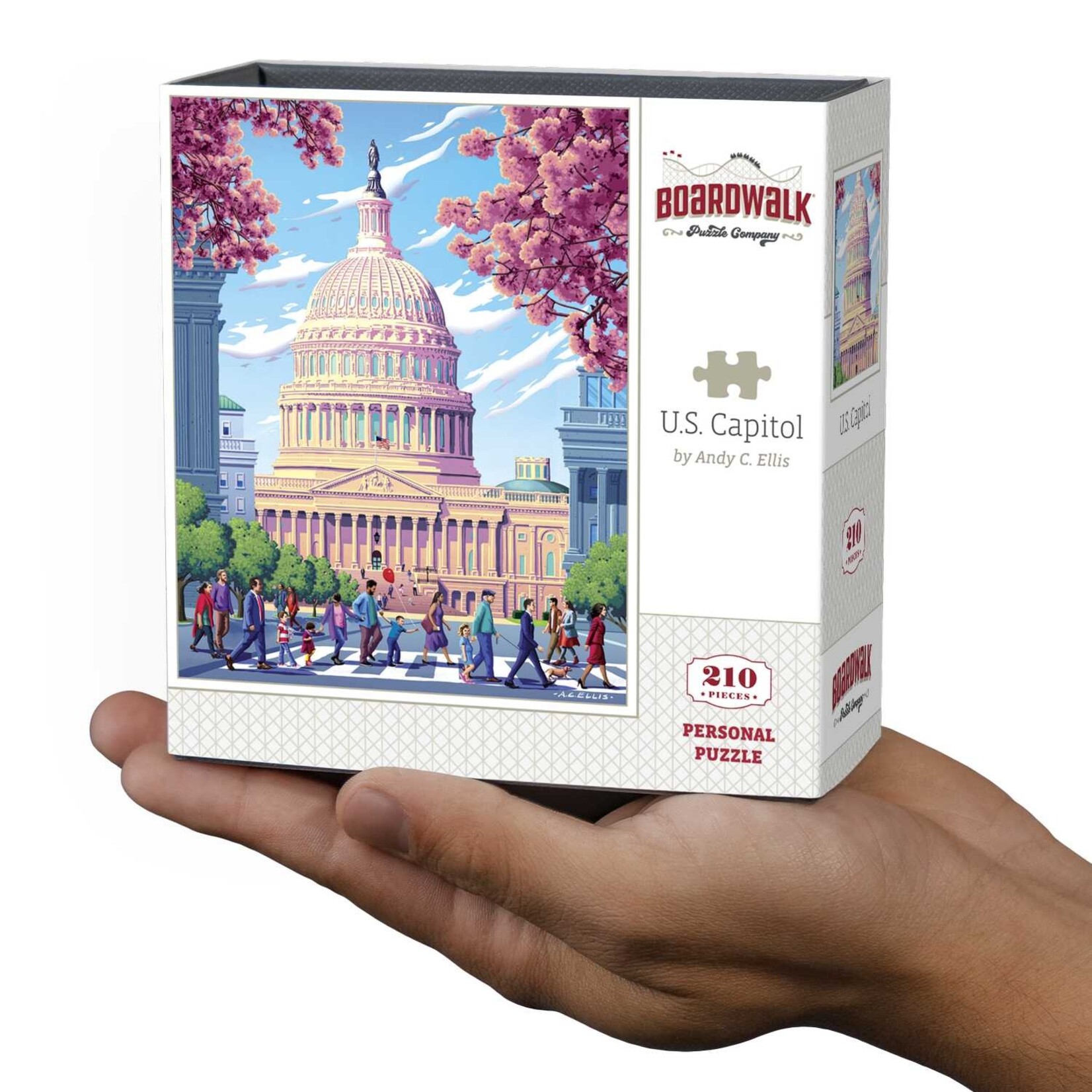 Boardwalk Puzzle Company U.S. Capitol by Andy C. Ellis, 210-Piece Personal Jigsaw Puzzle