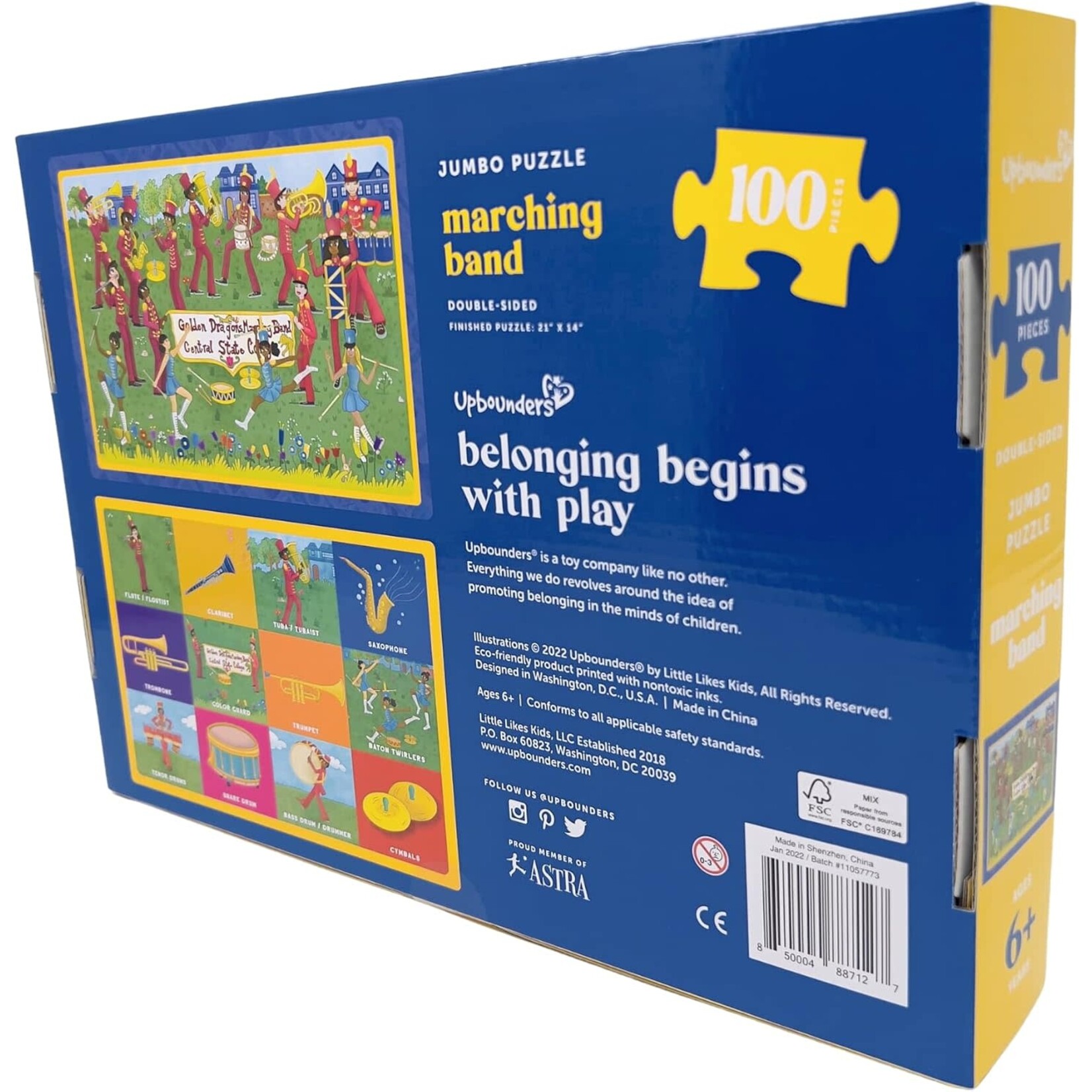 Upbounders Marching Band, Double-Sided 100-Piece Jigsaw Puzzle