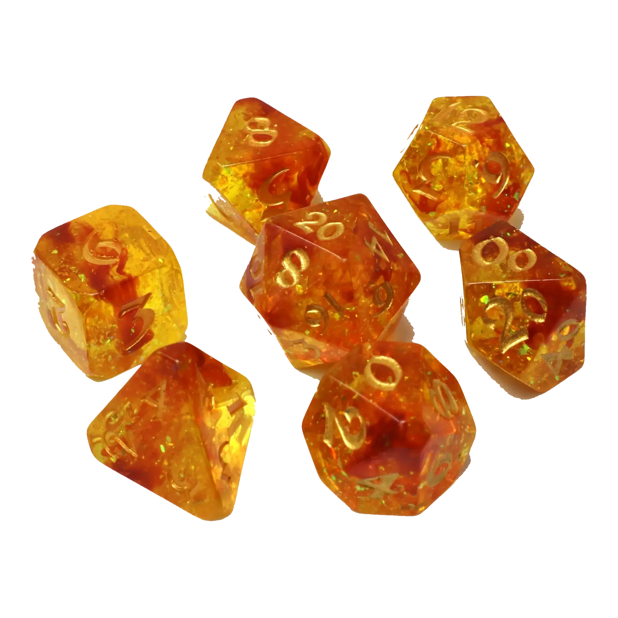 7Piece Dice Set Autumn Court Labyrinth Games & Puzzles