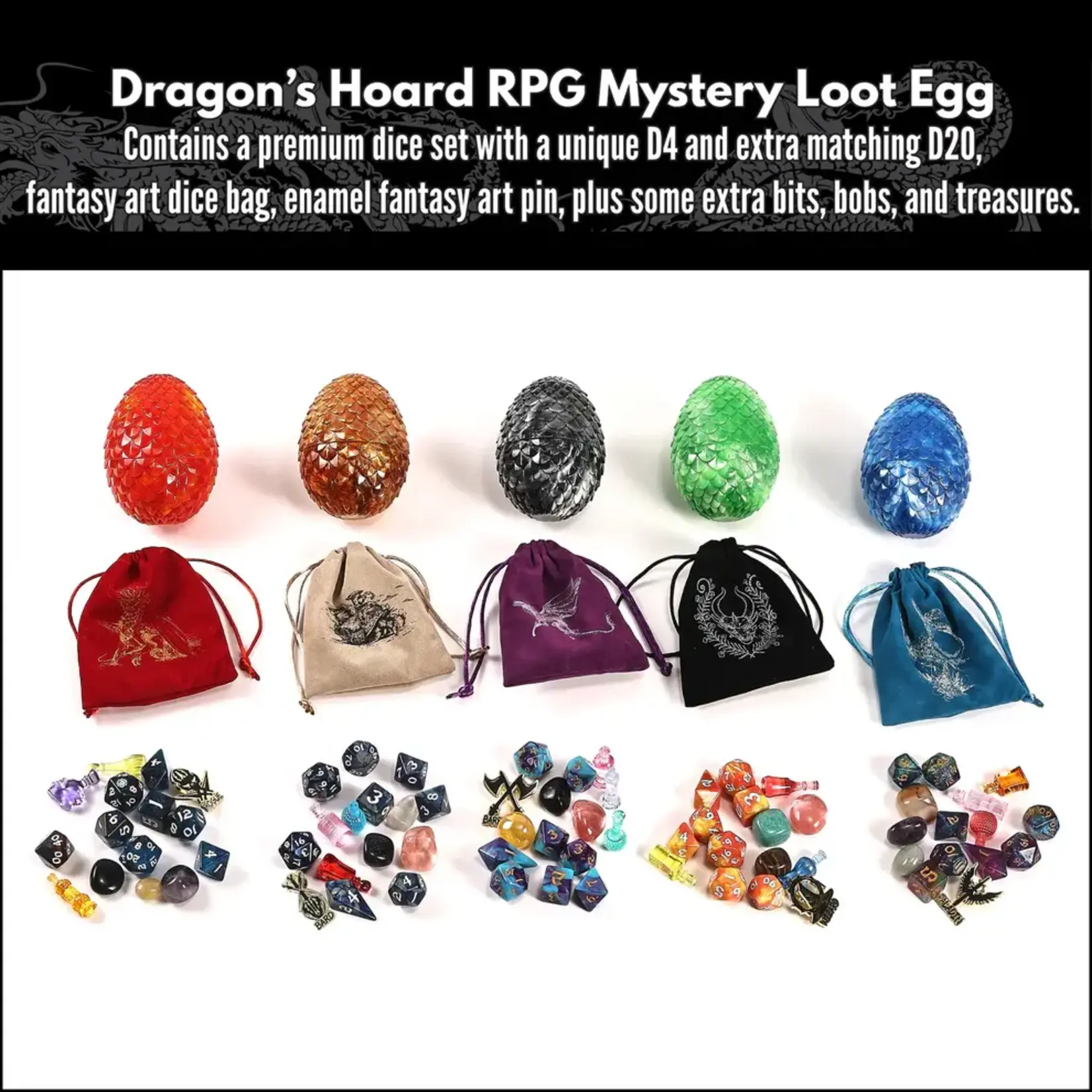 Hymgho Dice US Dragon's Hoard Mystery Loot Egg