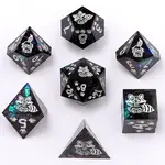 Hymgho Dice US 7-Set Sharp Edge Resin Raccoon's Reward