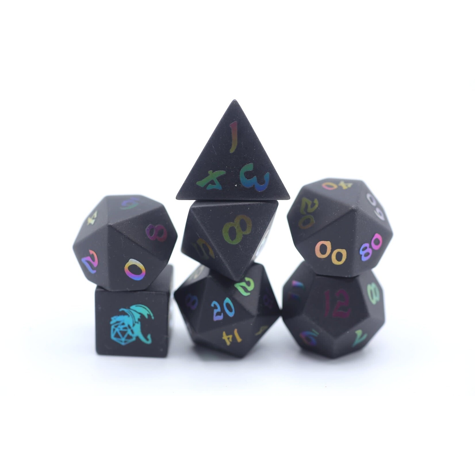 Hymgho Dice US 7-Set Gemstone Black Magic