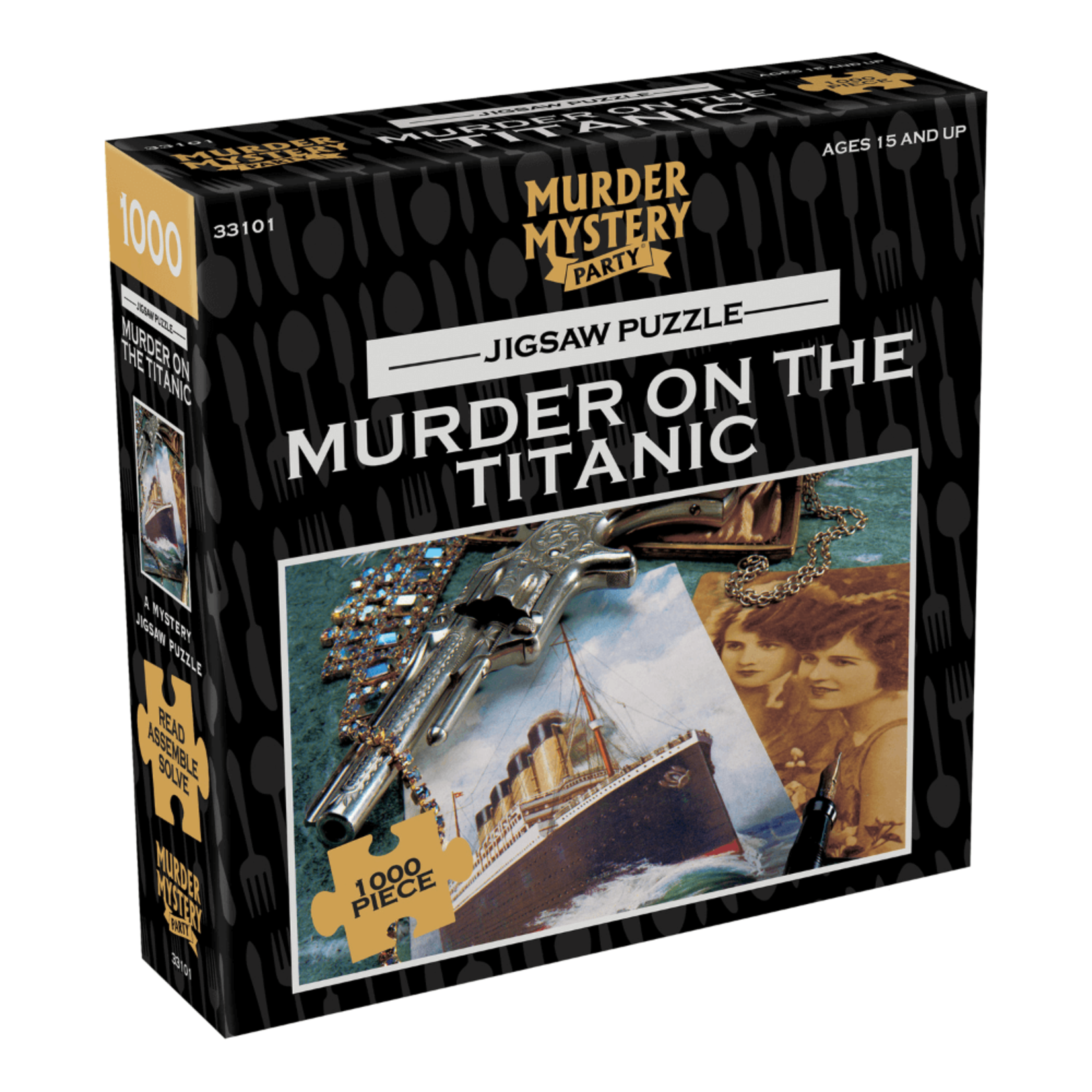 BePuzzled Murder on the Titanic: A Mystery Jigsaw Puzzle - 1000 Piece Jigsaw Puzzle