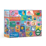 Eeboo Learn the Alphabet 20-Piece Jigsaw Puzzle