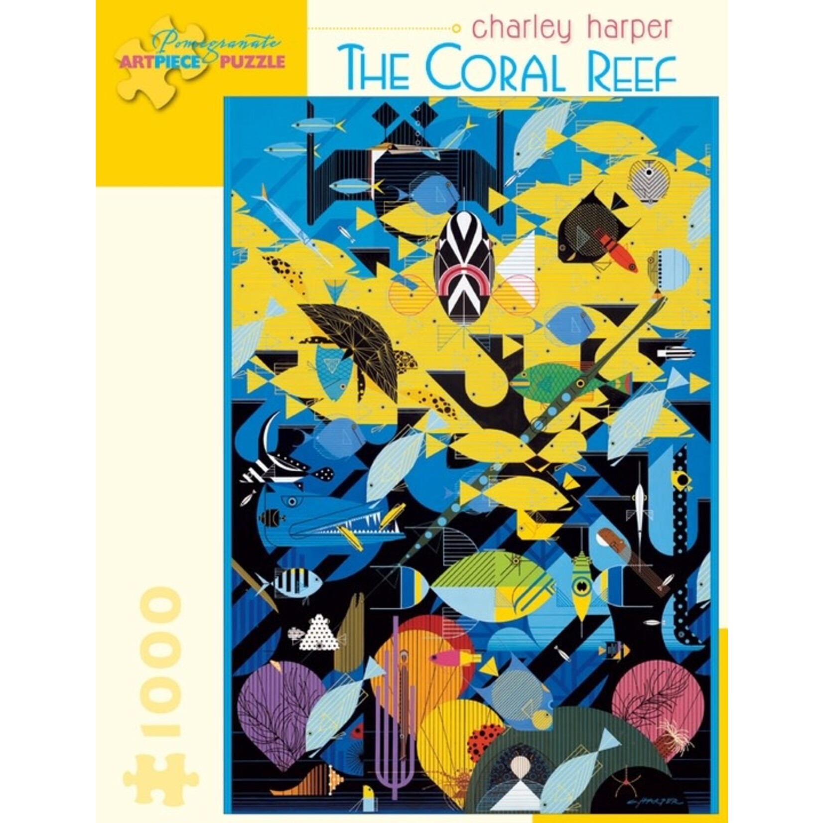 Pomegranate The Coral Reef by Charley Harper, 1000-Piece Jigsaw Puzzle