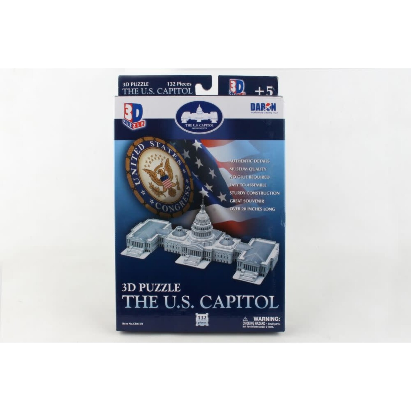Daron Worldwide Trading 3D Puzzle: US Capitol Building (132 Pieces)