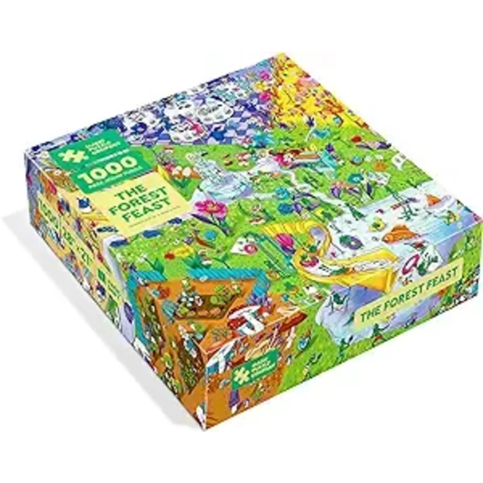 Magic Puzzle Company The Forest Feast, 1000-Piece Jigsaw Puzzle with Bonus Logic & Illusions