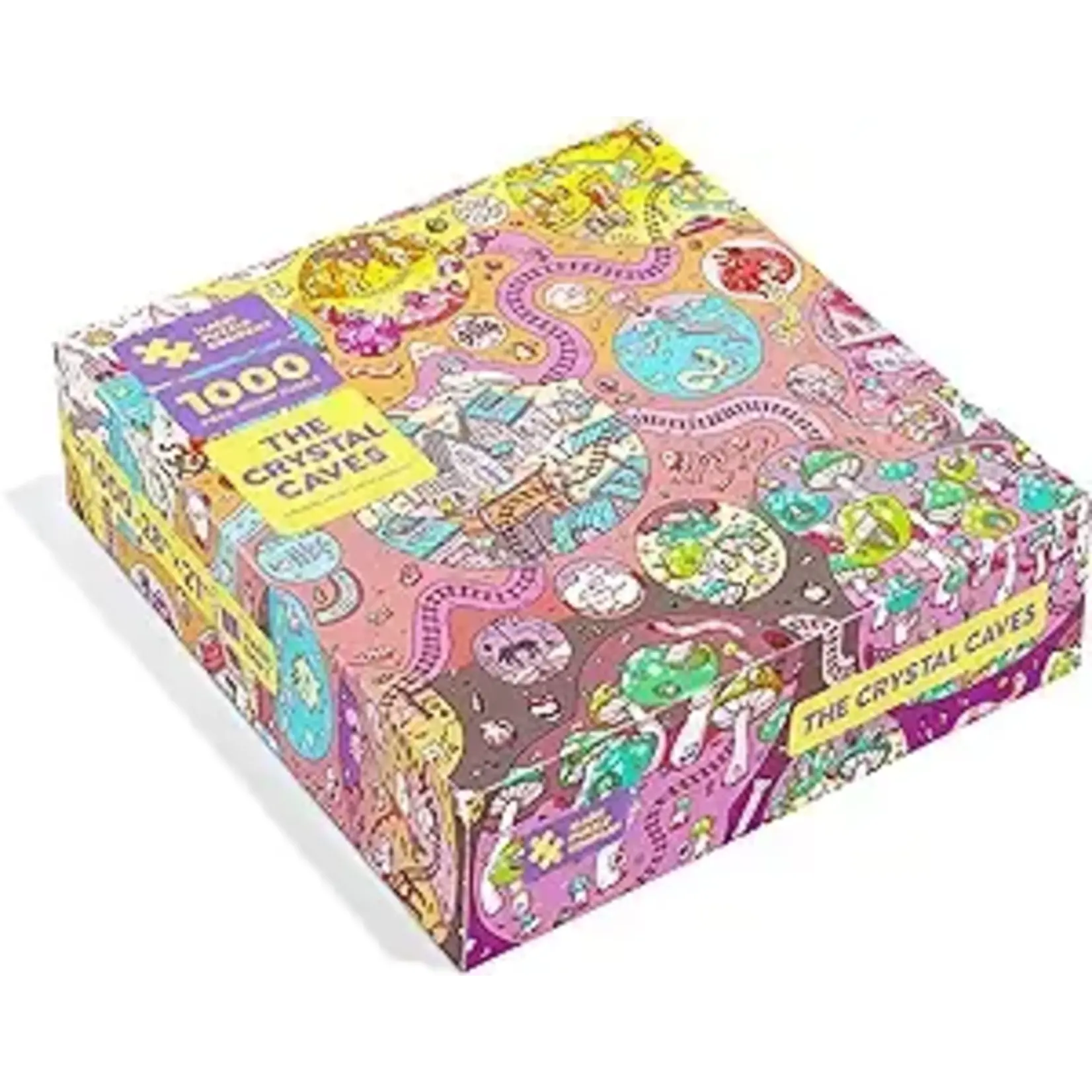 Magic Puzzle Company The Crystal Caves, 1000-Piece Jigsaw Puzzle with Bonus Logic & Illusions