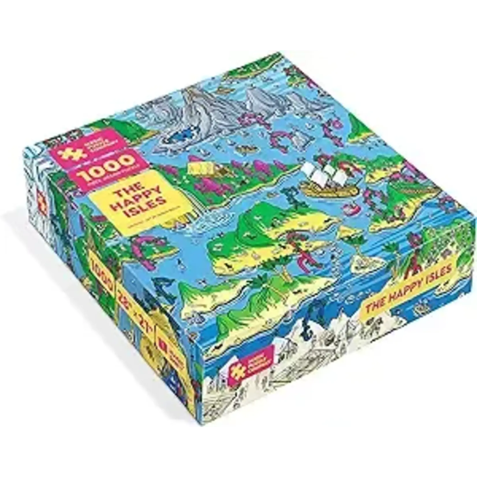 Magic Puzzle Company The Happy Isles, 1000-Piece Jigsaw Puzzle with Bonus Logic & Illusions