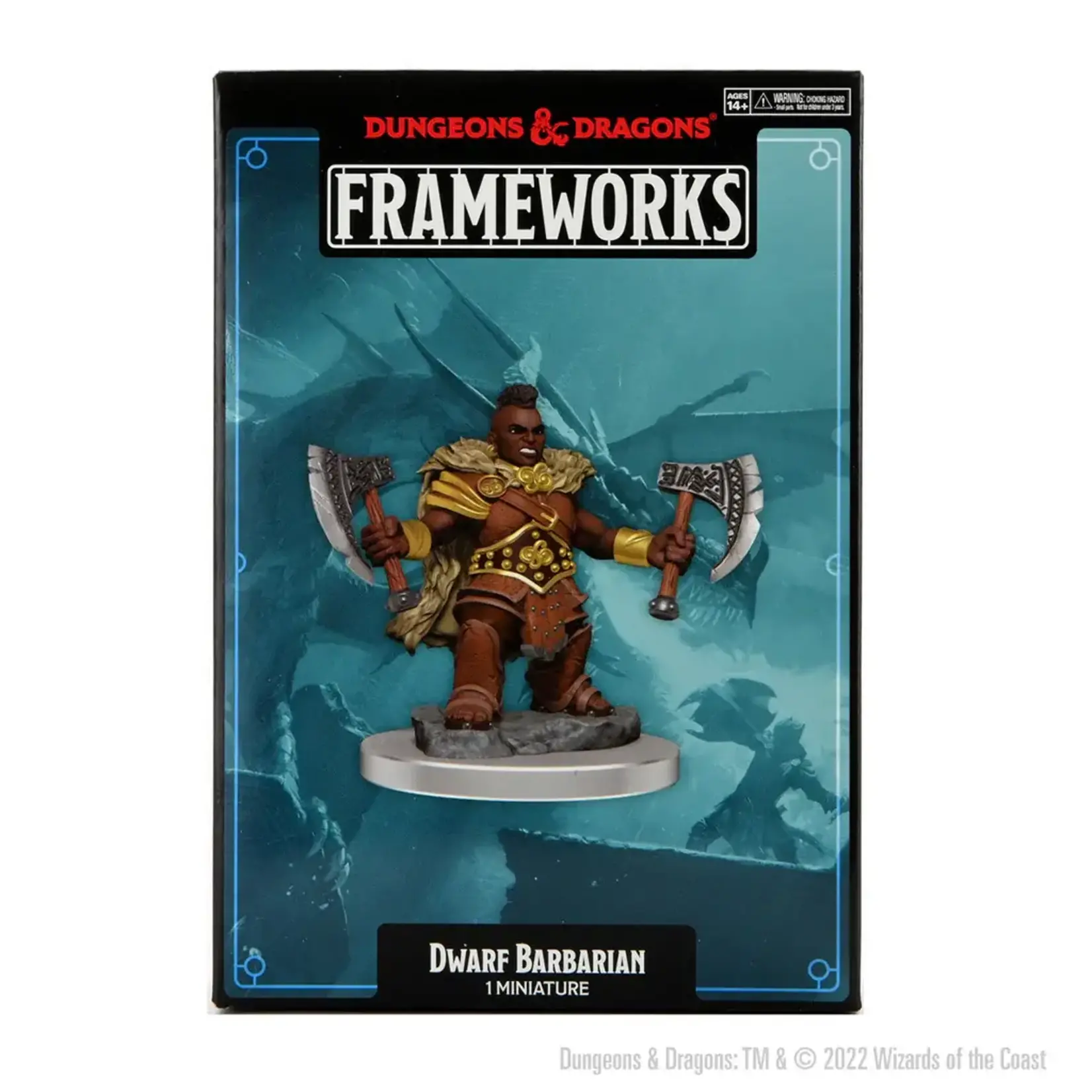 WizKids Minis D&D Frameworks Dwarf F Barbarian W1 75031