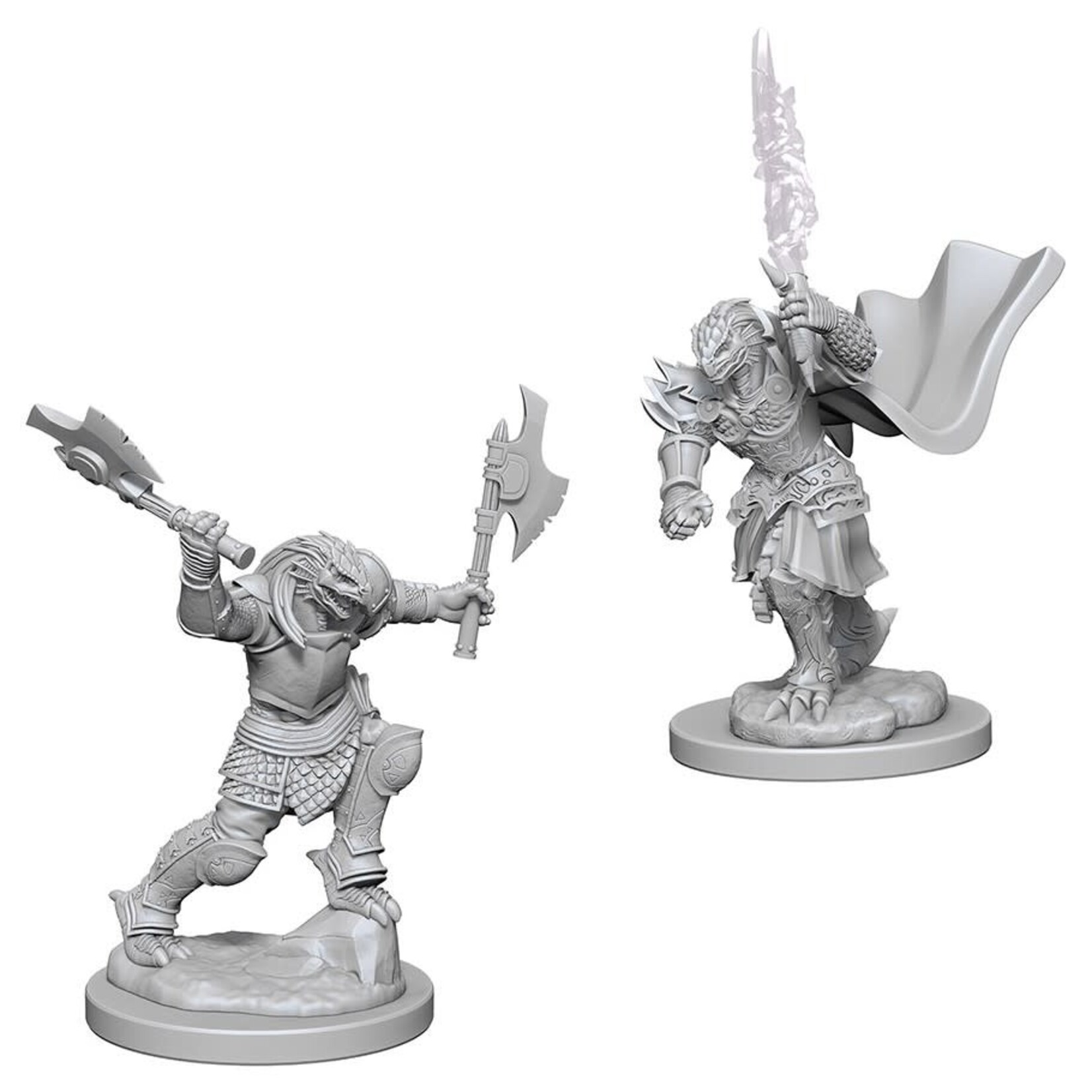 WizKids D&D Nolzur's Marvelous Miniatures: Unpainted Minis Dragonborn F Fighter W4 73199