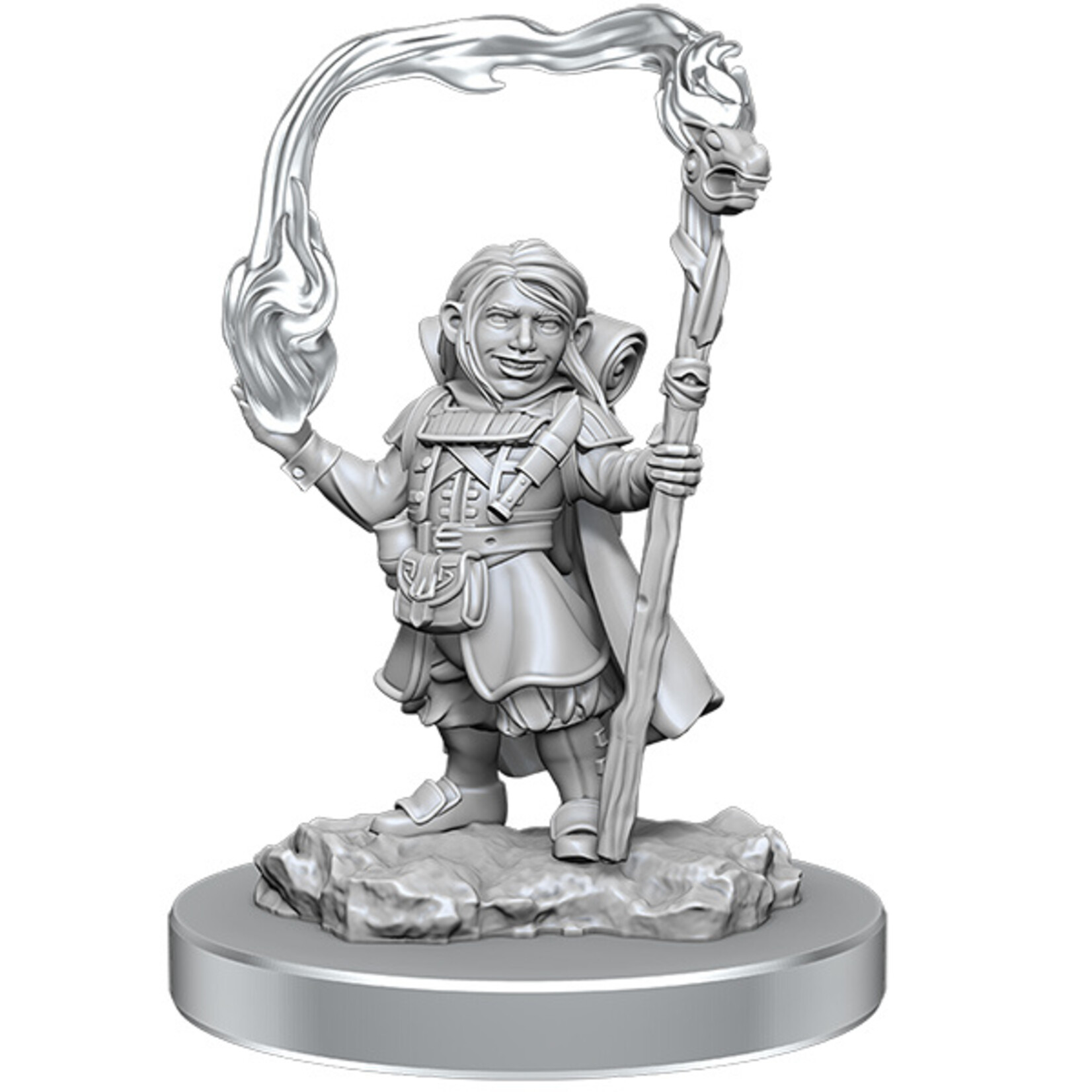 WizKids D&D Nolzur's Marvelous Miniatures: Unpainted Minis Halfling Wizard W20 90413