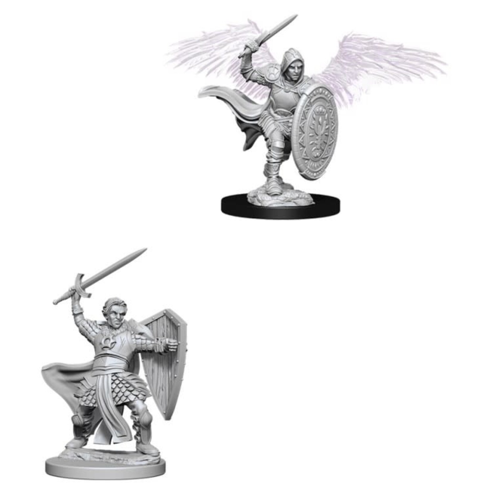 WizKids D&D Nolzur's Marvelous Miniatures: Unpainted Minis D&D Aasimar M Paladin W5 73342
