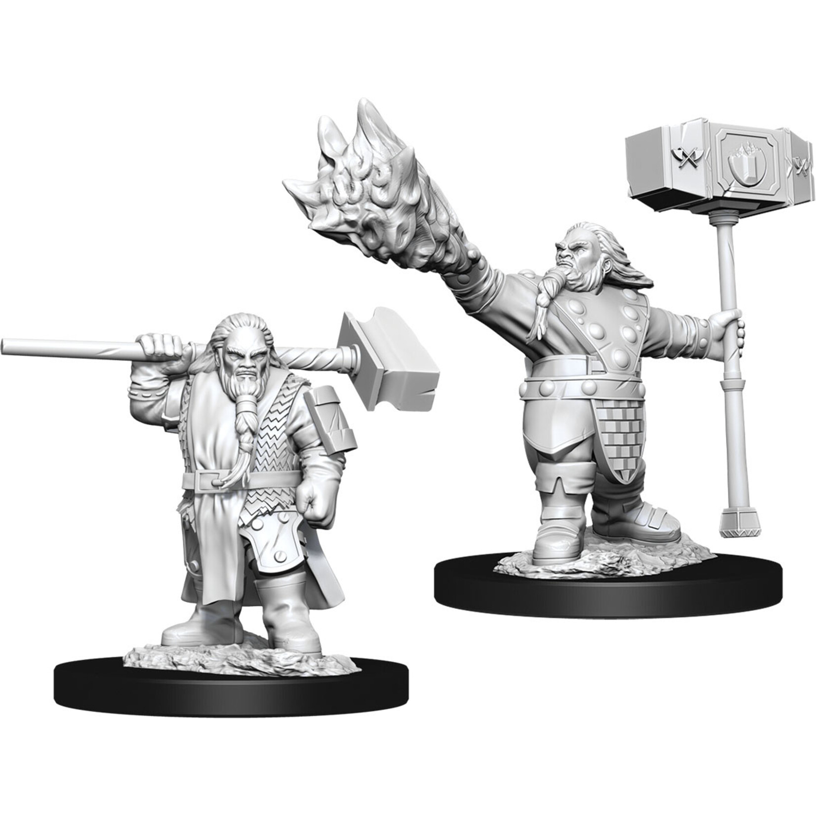 WizKids D&D Nolzur's Marvelous Miniatures: Unpainted Minis D&D Dwarf M Cleric W11 90003