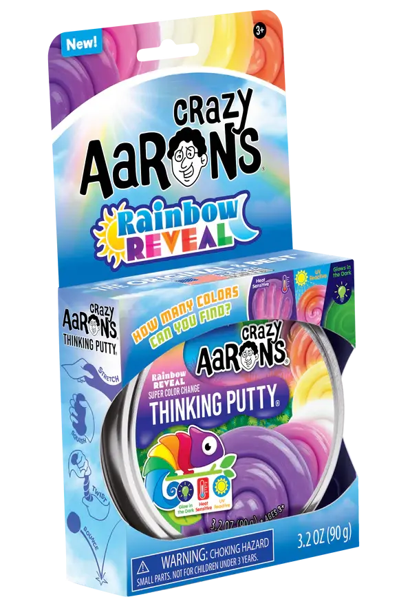 Crazy Aarons Crazy Aaron's Thinking Putty® - Rainbow Reveal (4 ...